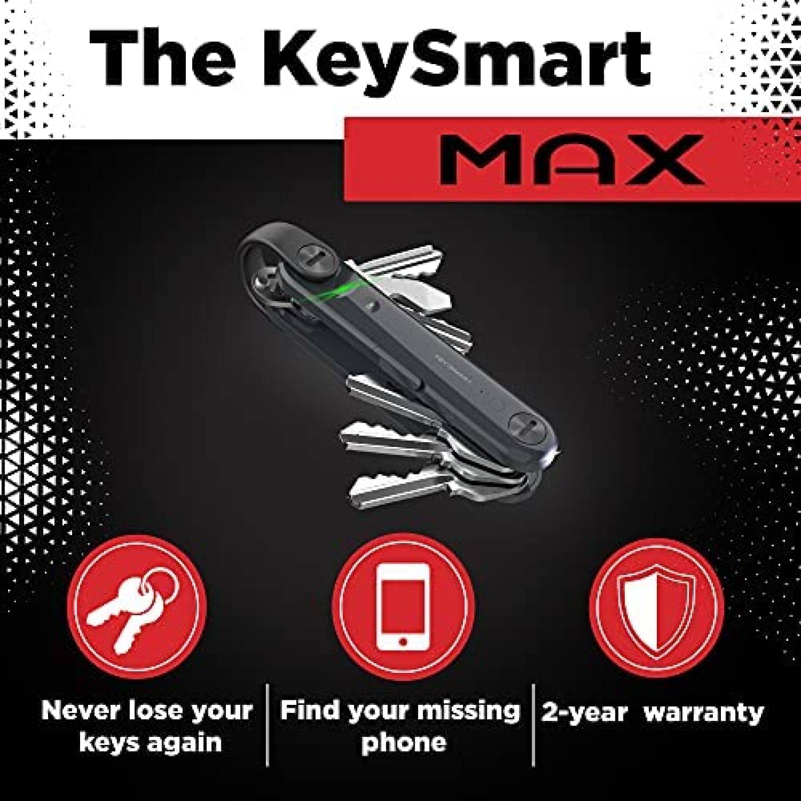 Llavero organizador KeySmart KS421-STL Bluetooth -Negro