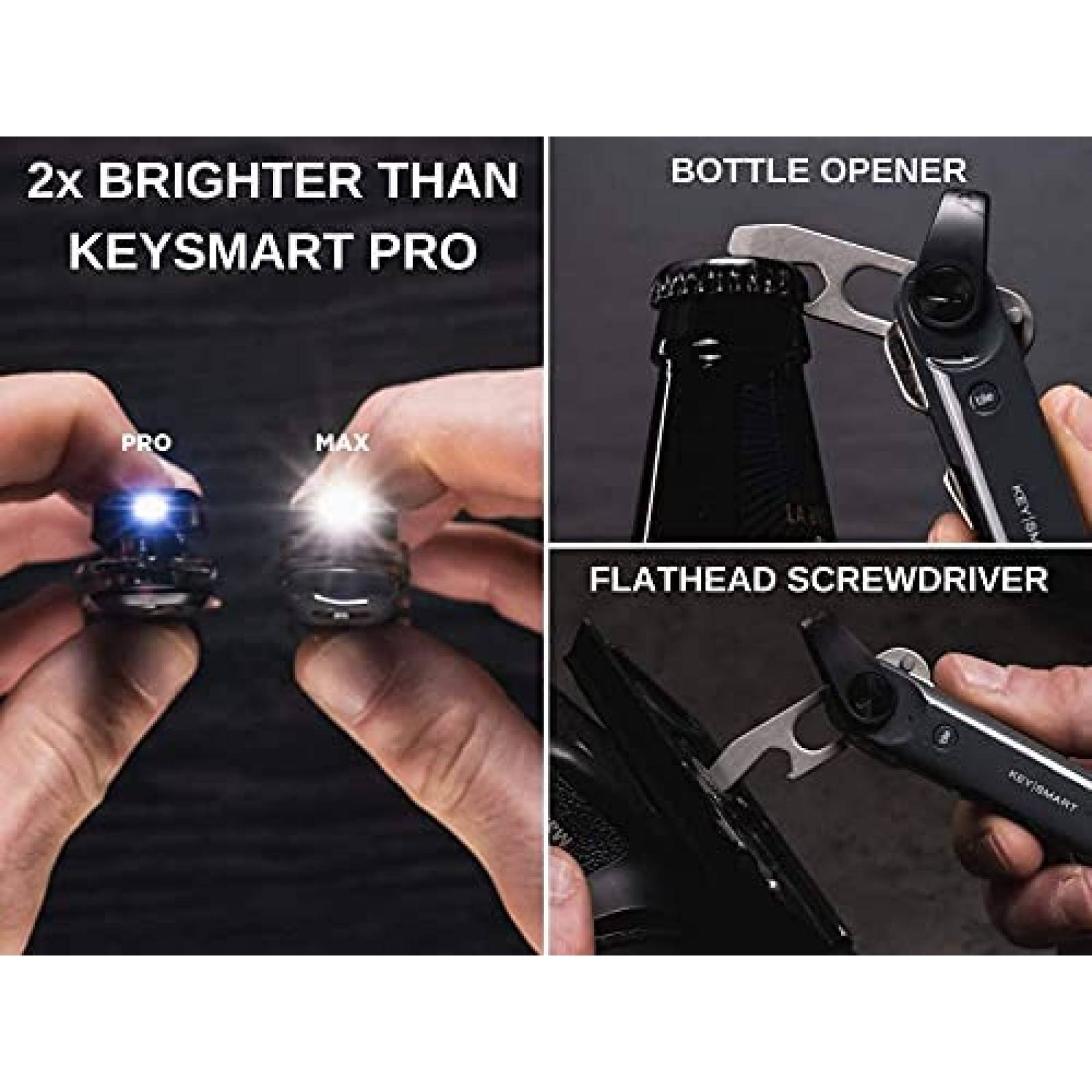 Llavero organizador KeySmart KS421-STL Bluetooth -Negro