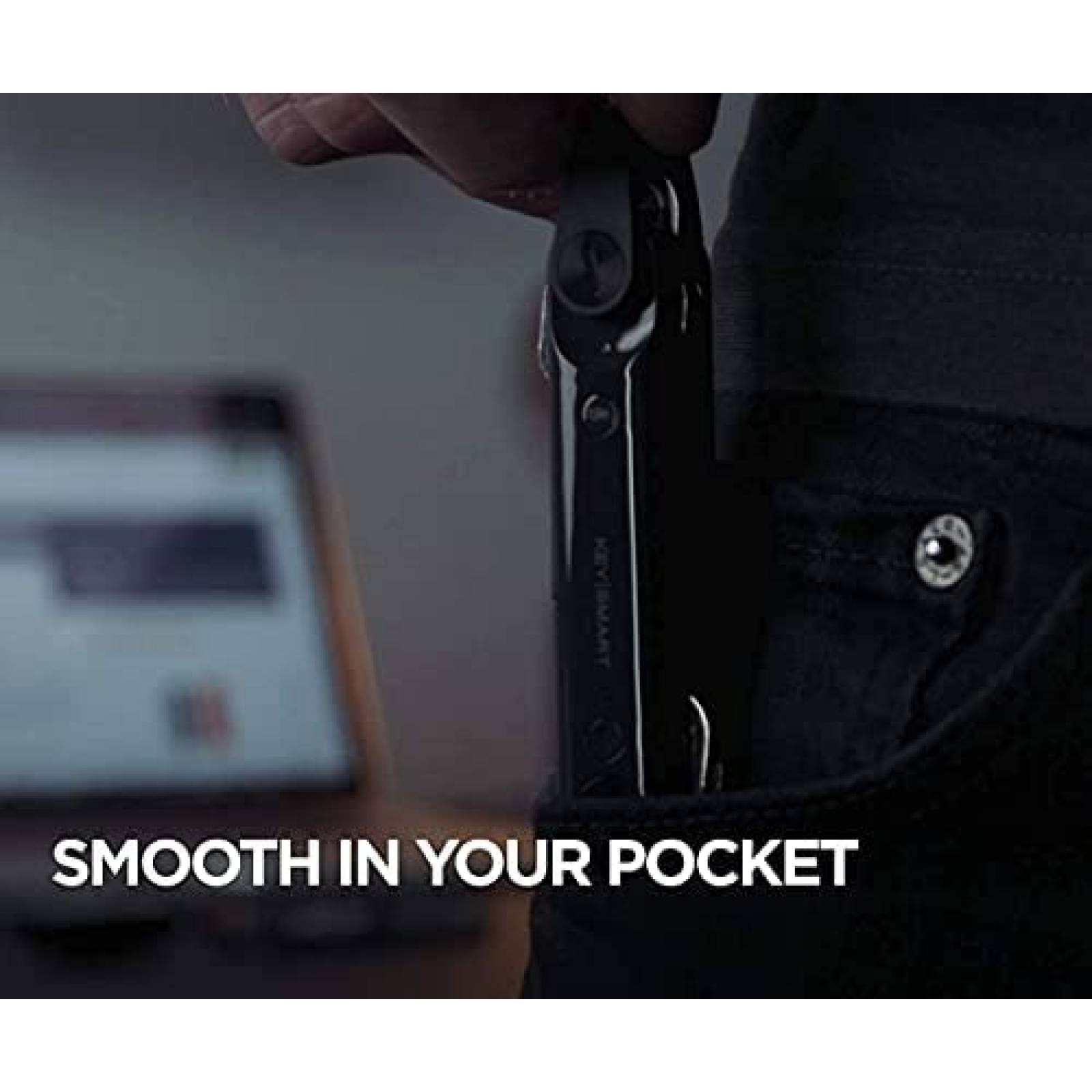 Llavero organizador KeySmart KS421-STL Bluetooth -Negro