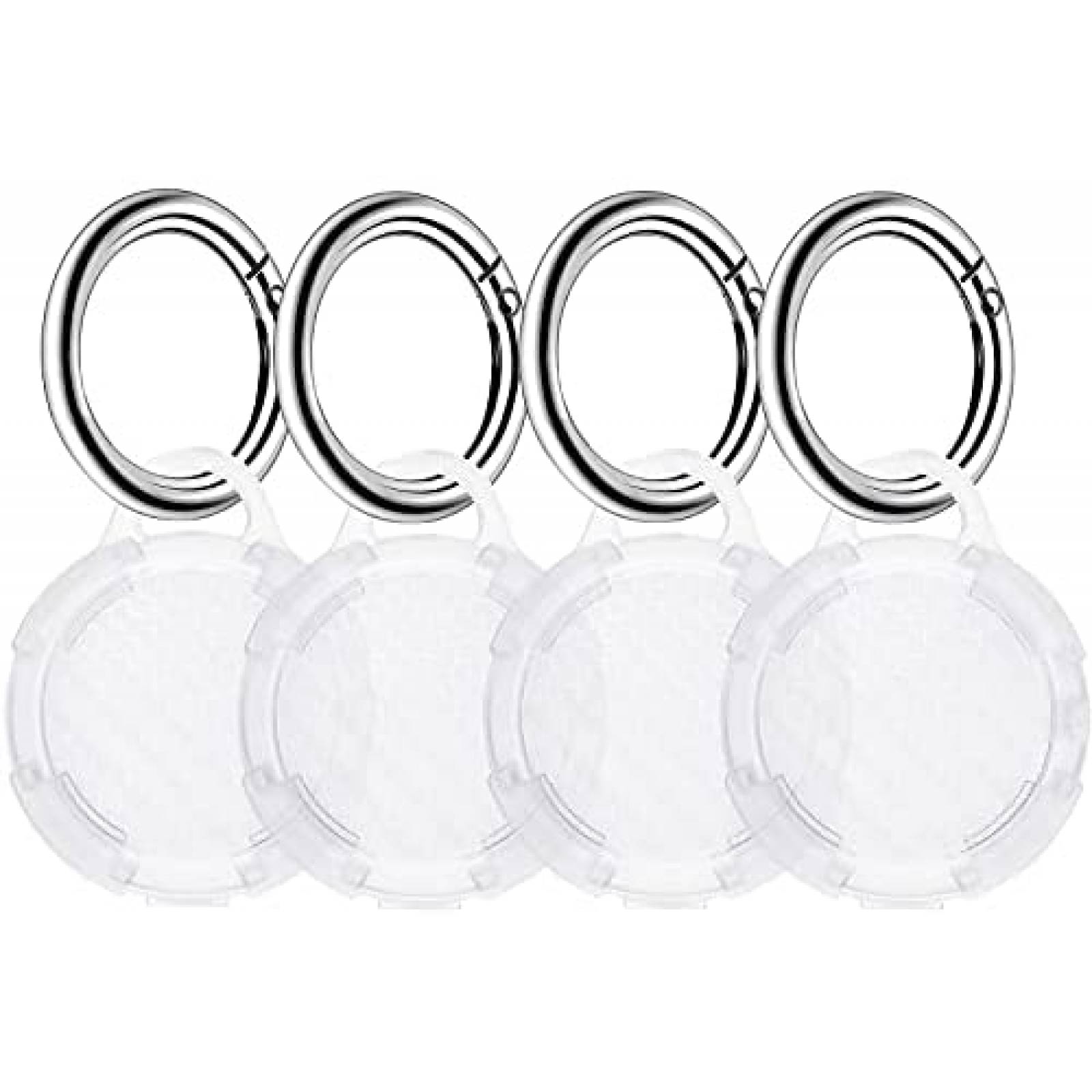 Fundas MOFREE 4pzas con Llavero para AirTag -Transparente