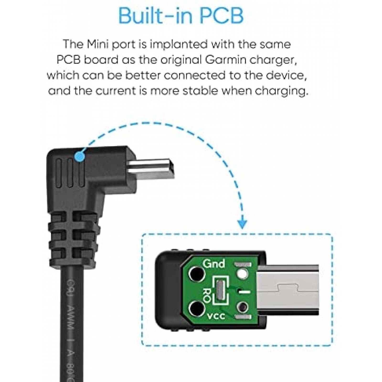 Garmin Cable Cargador Magnético USB-C, Negro