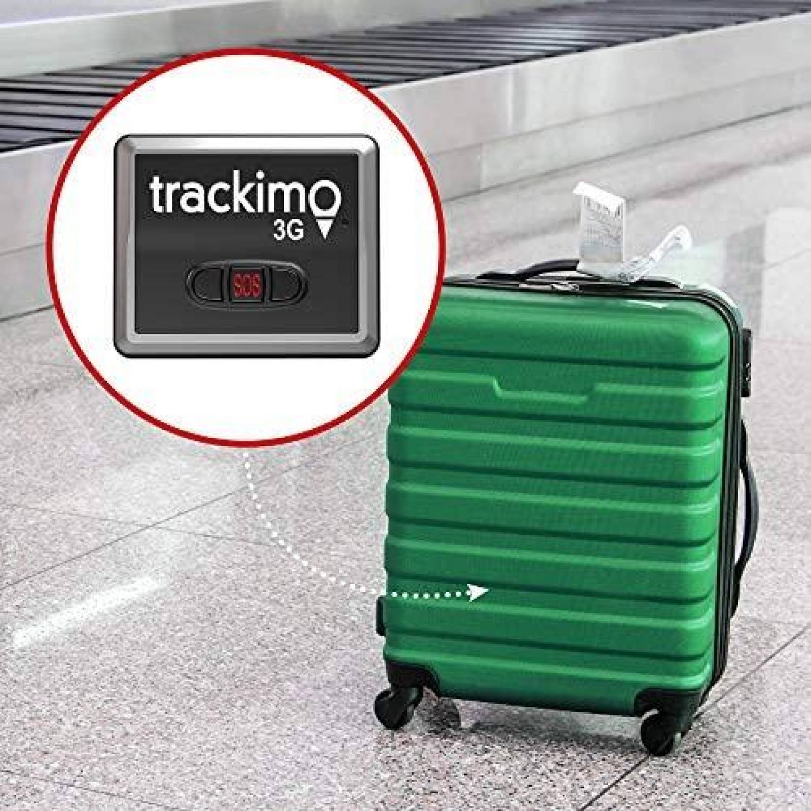 Rastreador Trackimo 3G 2021 Mini Full USA CA mundial -Negro