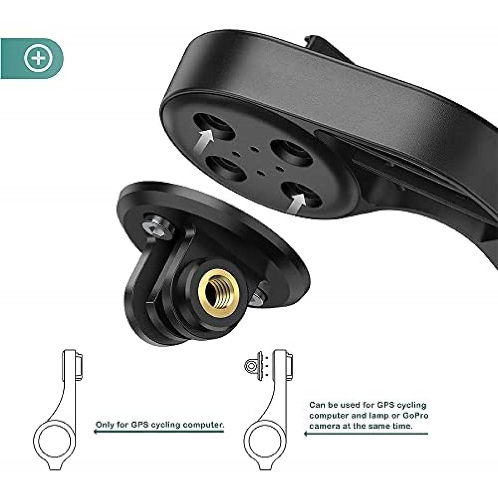 Soporte para camara TUSITA manillar de ciclismo -Negro