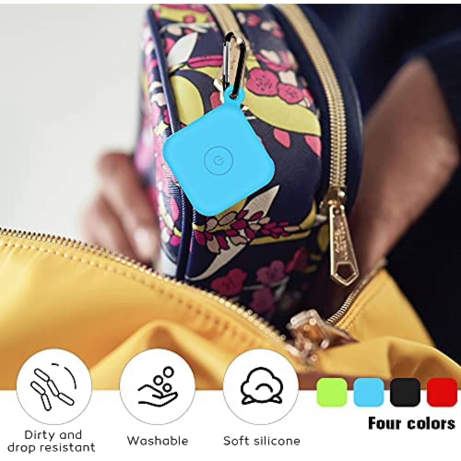 Fundas U/F 4pzas con Llavero para Localizador Tile Pro