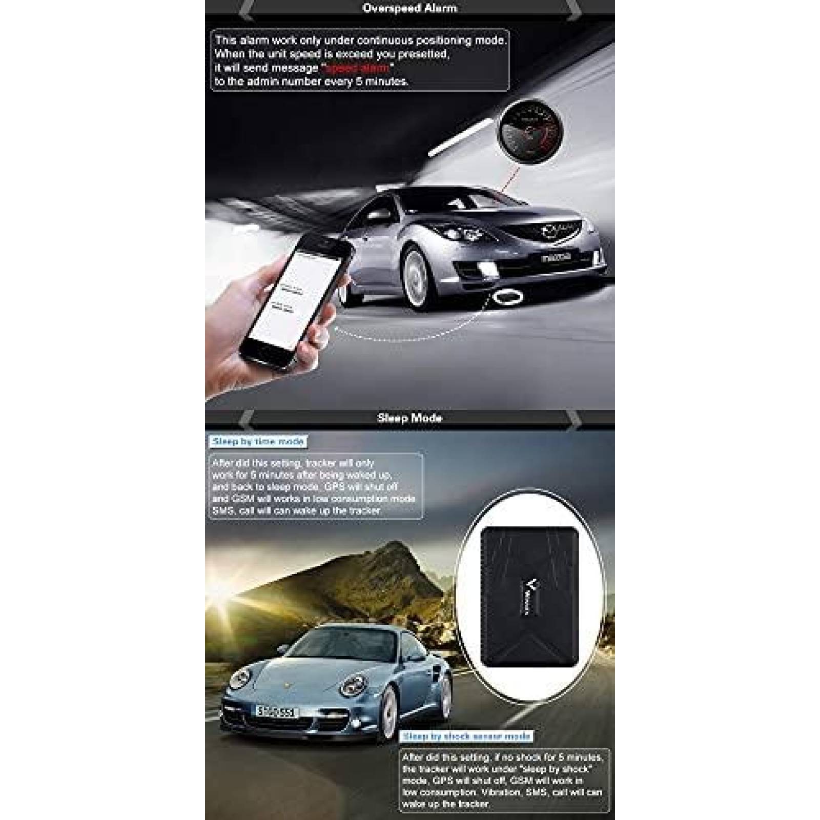 Rastreador GPS Winnes TK915 Magnetico para vehiculos -Negro