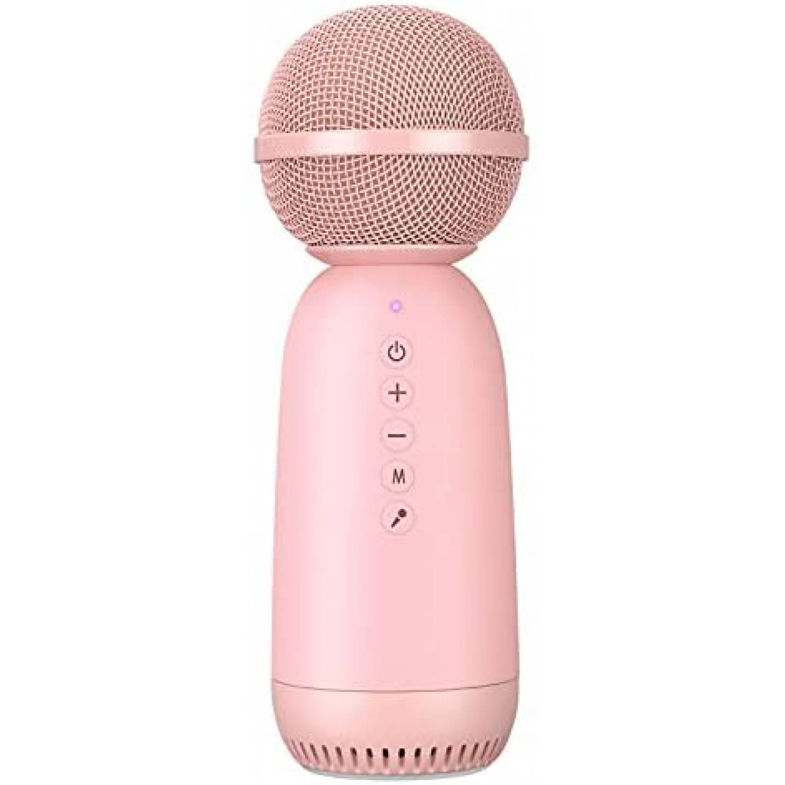 Microfono Inalambrico Rosa Microfono Inalambrico Aokeo de Karaoke para Nios -Rosa