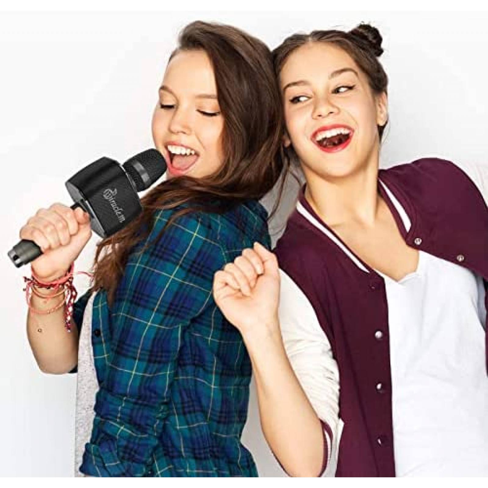 Microfono Miracle,m M75 Bluetooth para Karaoke -Negro