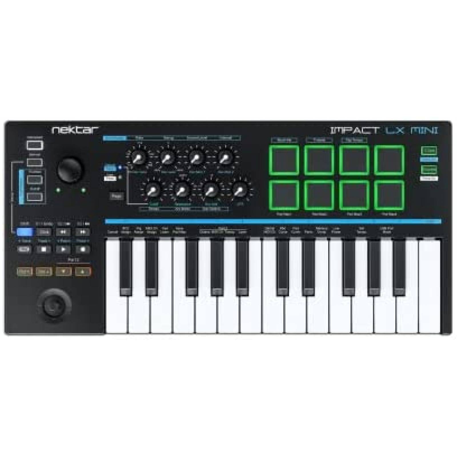 Teclado Musical Nektar Impact LX MINI de 25 Notas -Negro