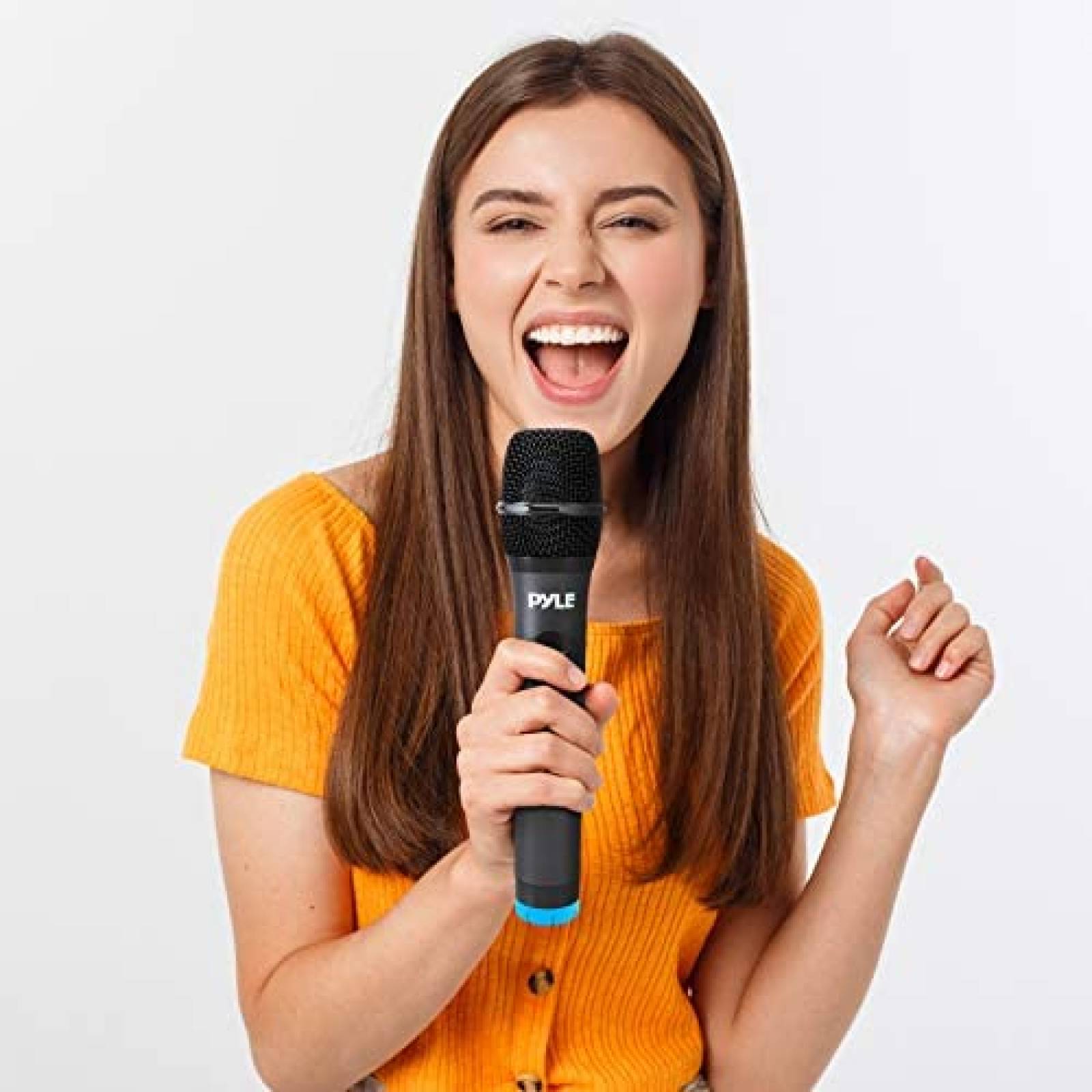 Microfonos Pyle PDWM4120 4Uds 50 Canales con Receptor -Negro