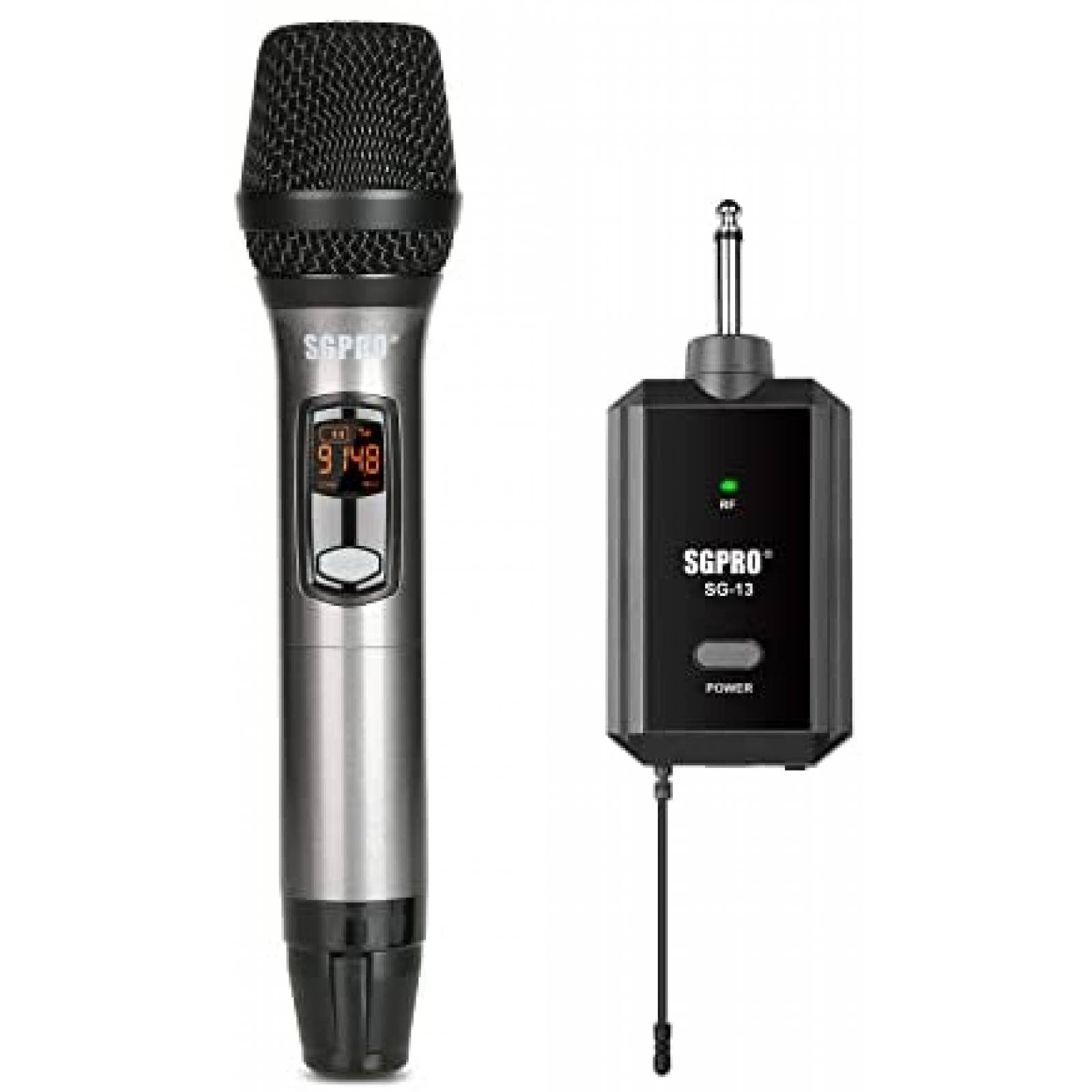 Microfono inalambrico con receptor SGPRO 3.5 mm -Negro