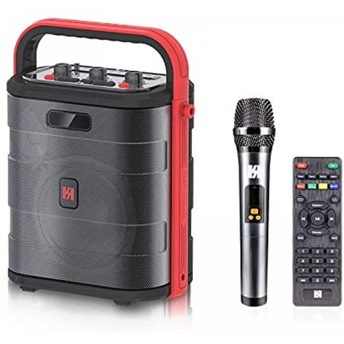 Sistema Karaoke WSHDZ Microfono Bluetooth Con Control -Negro