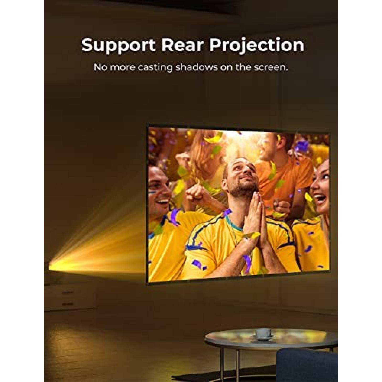 Pantalla De Proyector Anpiu 120'' 16:9 4K HD -Blanco