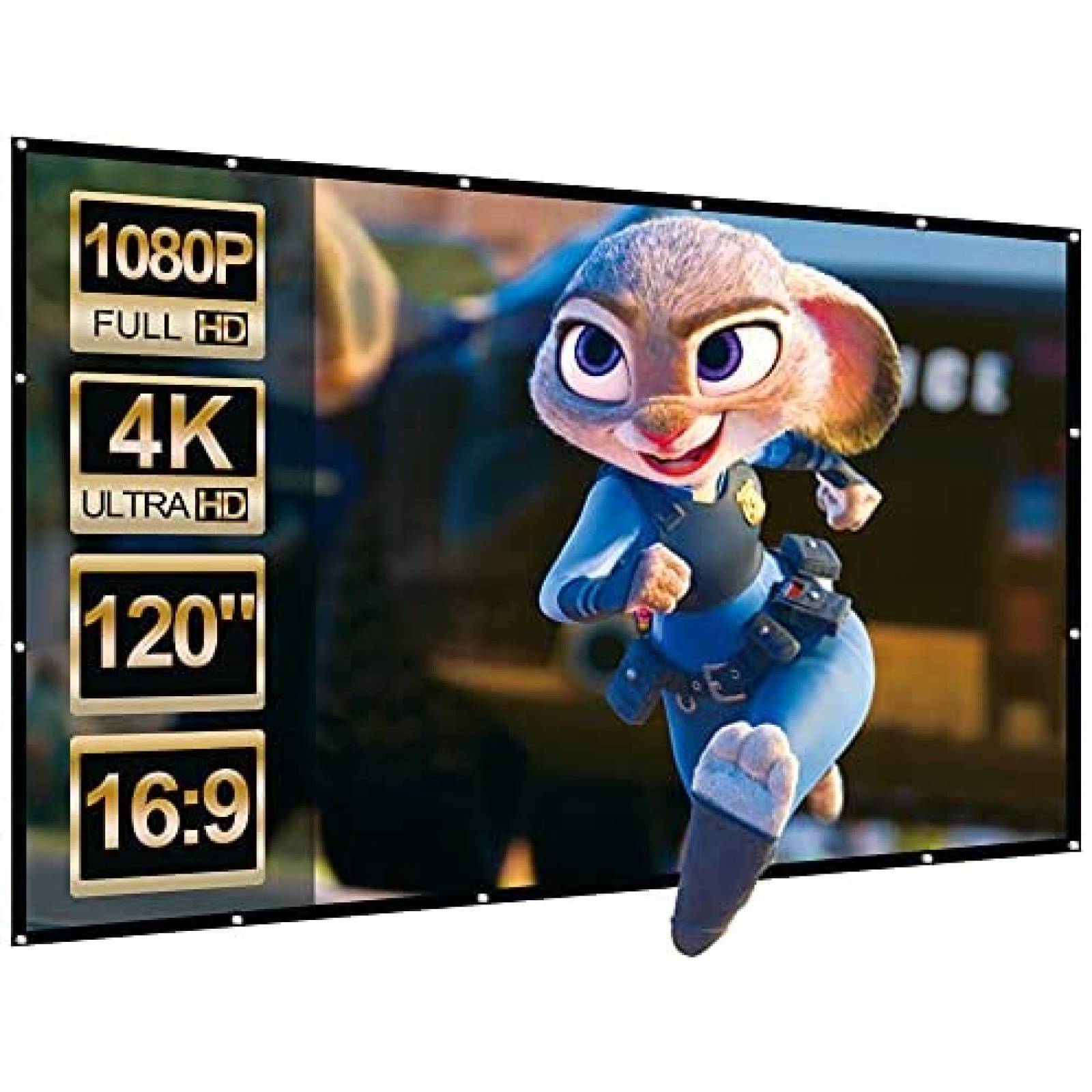 Pantalla FANGOR PS-1 120" Interiores Exteriores -Negro