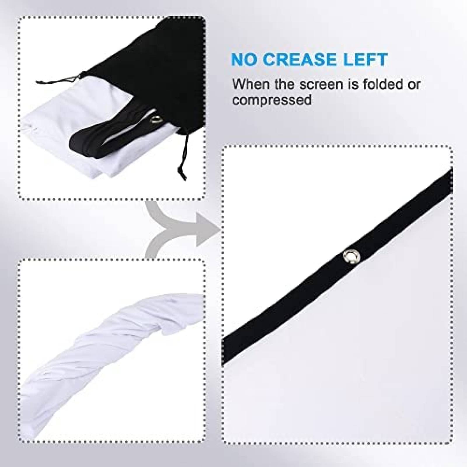 Pantalla FANGOR PS-1 120" Interiores Exteriores -Negro