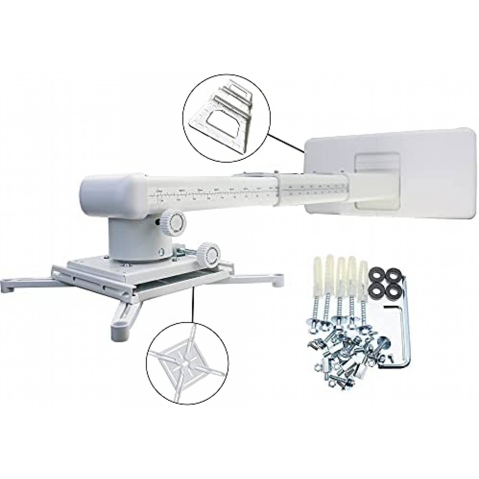 Soporte Generico Montaje Universal Para Proyector -Blanco