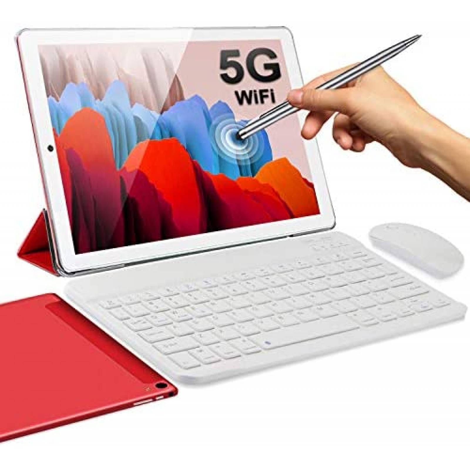 Tablet 2 en 1 AOYODKG Android 10'' 4GB/64GB -Blanco