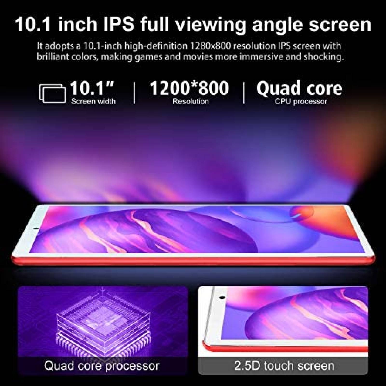 Tablet 2 en 1 AOYODKG Android 10'' 4GB/64GB -Blanco