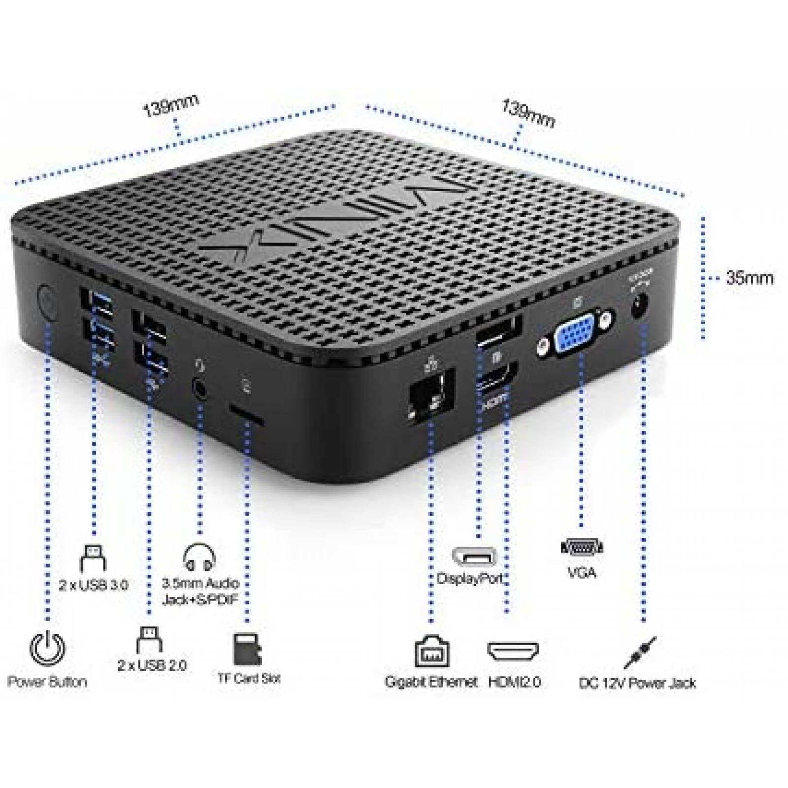 Mini PC Minix NEO G41V-4 Max Gemini Lake N4100 4GB 128GB