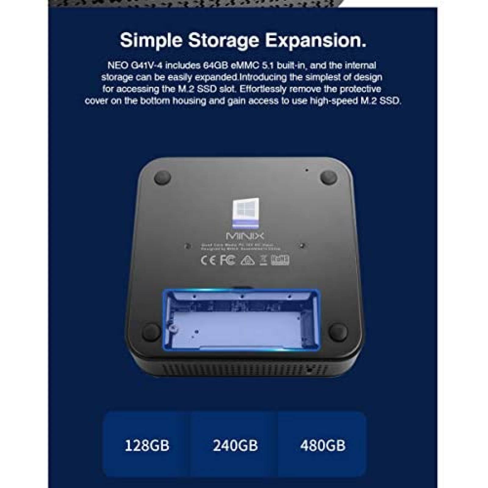 Mini PC Minix NEO G41V-4 Max Gemini Lake N4100 4GB 128GB