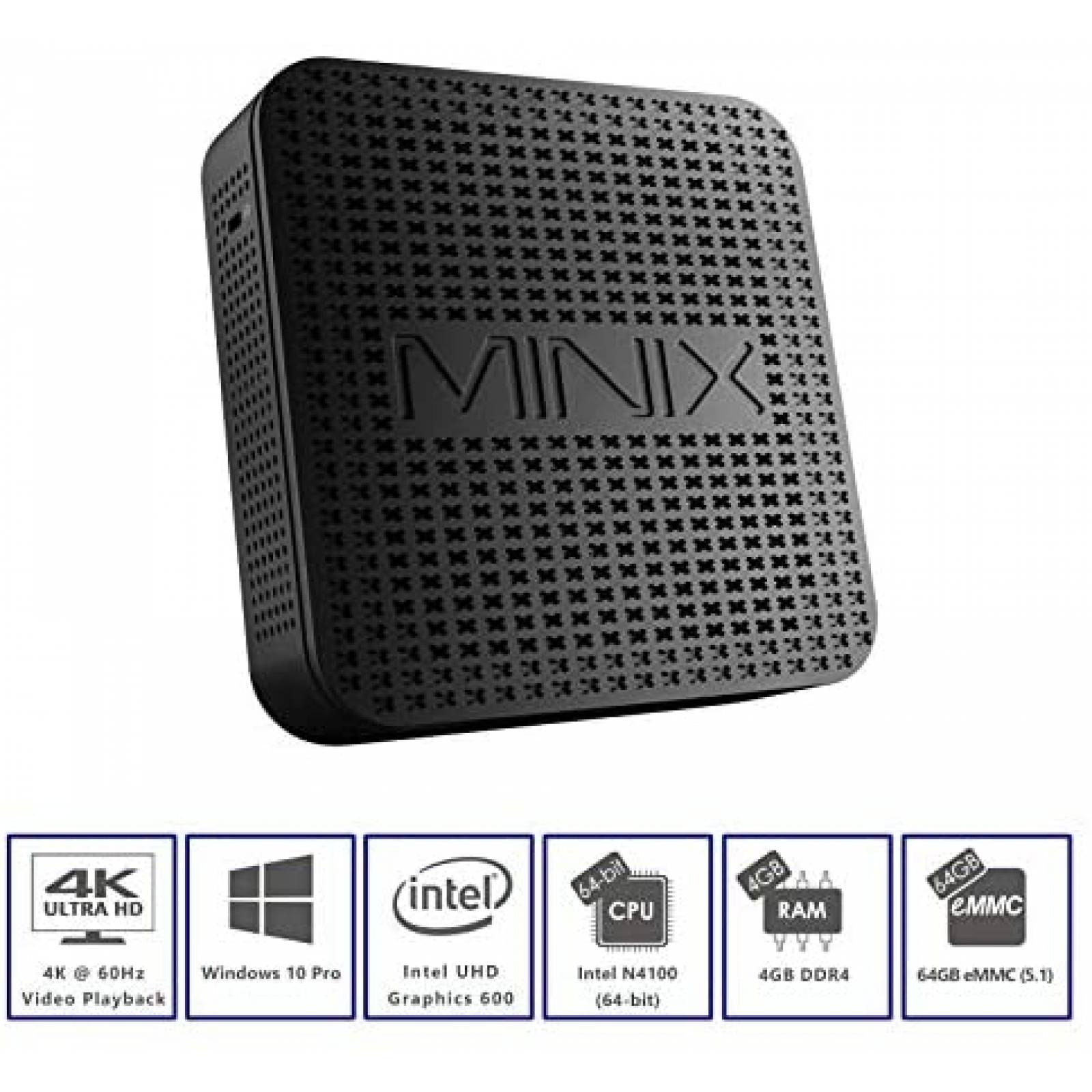 Mini PC Minix NEO G41V-4 Max Gemini Lake N4100 4GB 128GB