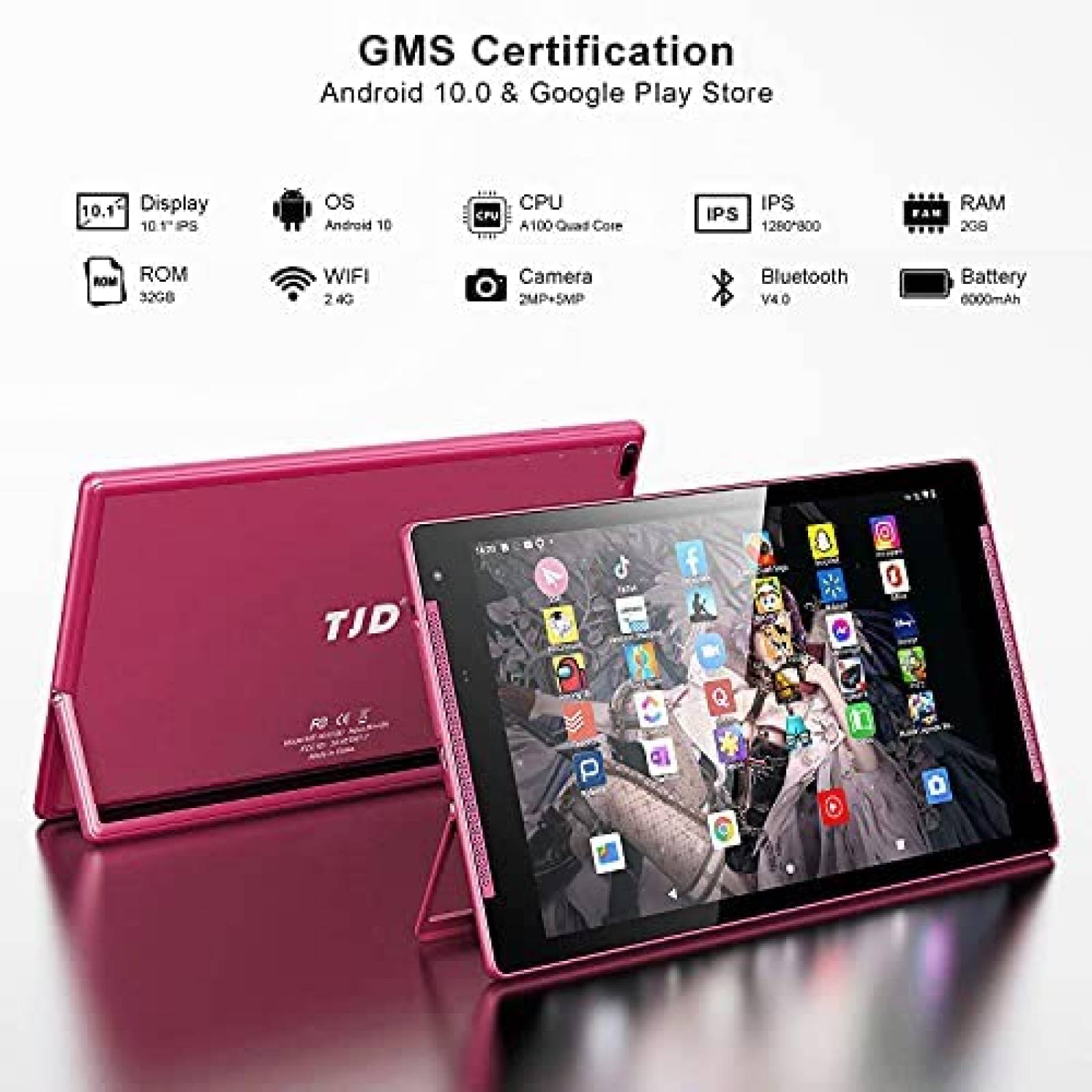 Tablet TJD MT-1011QU Android 10 de 10.1'' 2GB/32GB 5MP