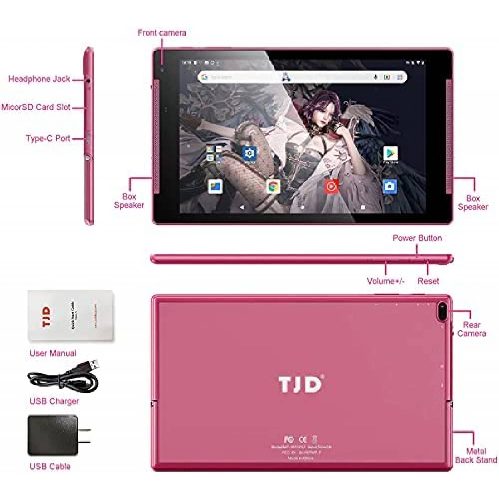 Tablet TJD MT-1011QU Android 10 de 10.1'' 2GB/32GB 5MP