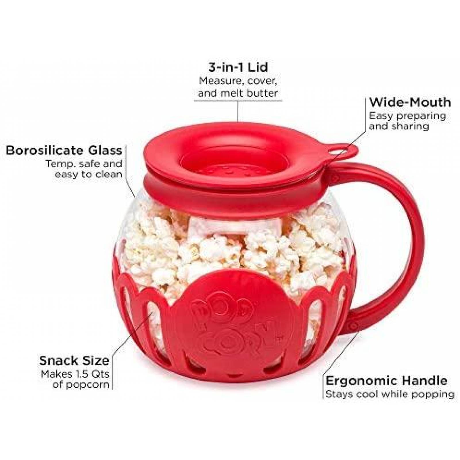 Palomera Ecolution MicroPop Envase para Hacer Palomitas