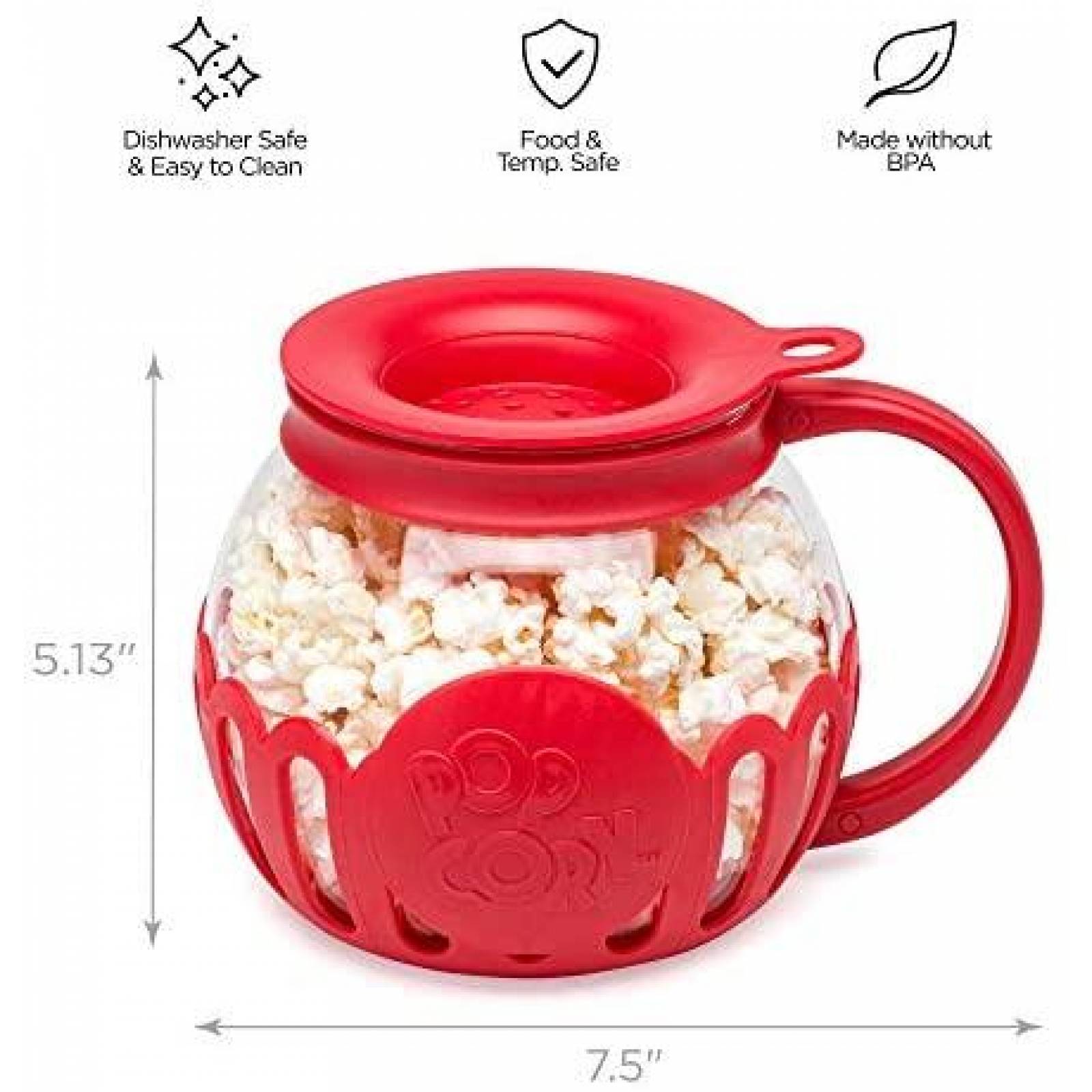 Palomera Ecolution MicroPop Envase para Hacer Palomitas