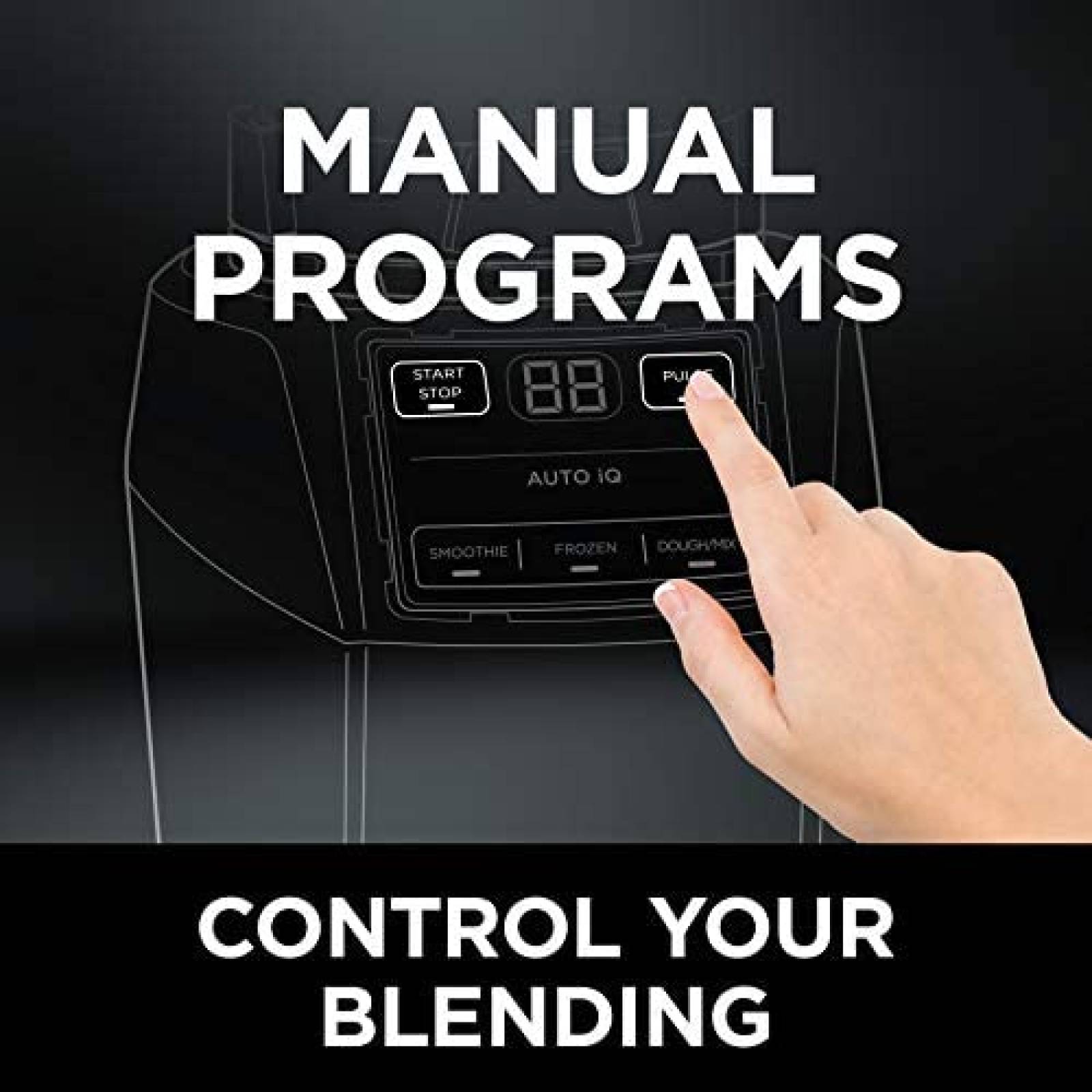 Licuadora Ninja AMZ493BRN Auto iQ 1200W 18onz Negro