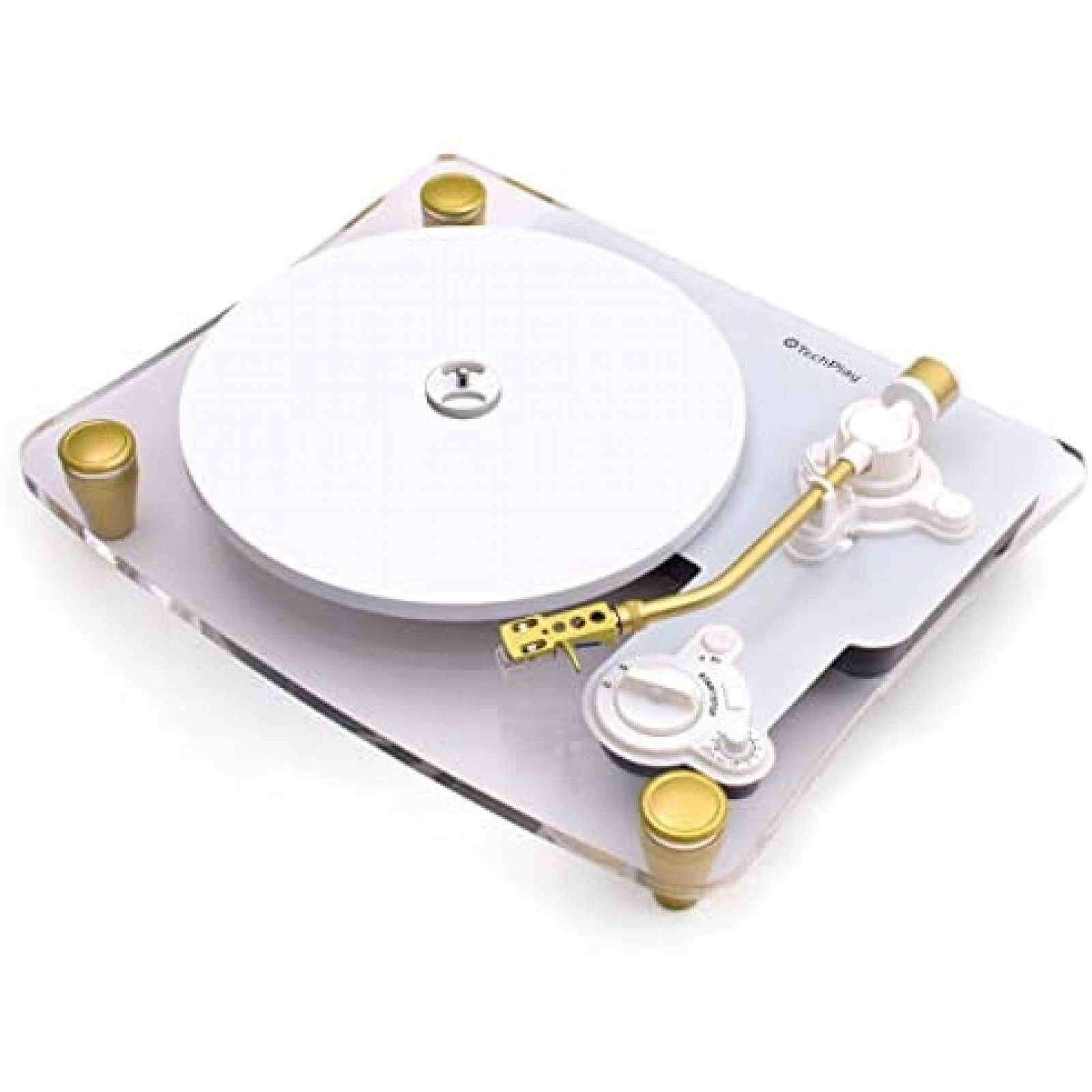 Tornamesa TechPlay Ghost 2 Veloc. Bluetooth Transparente