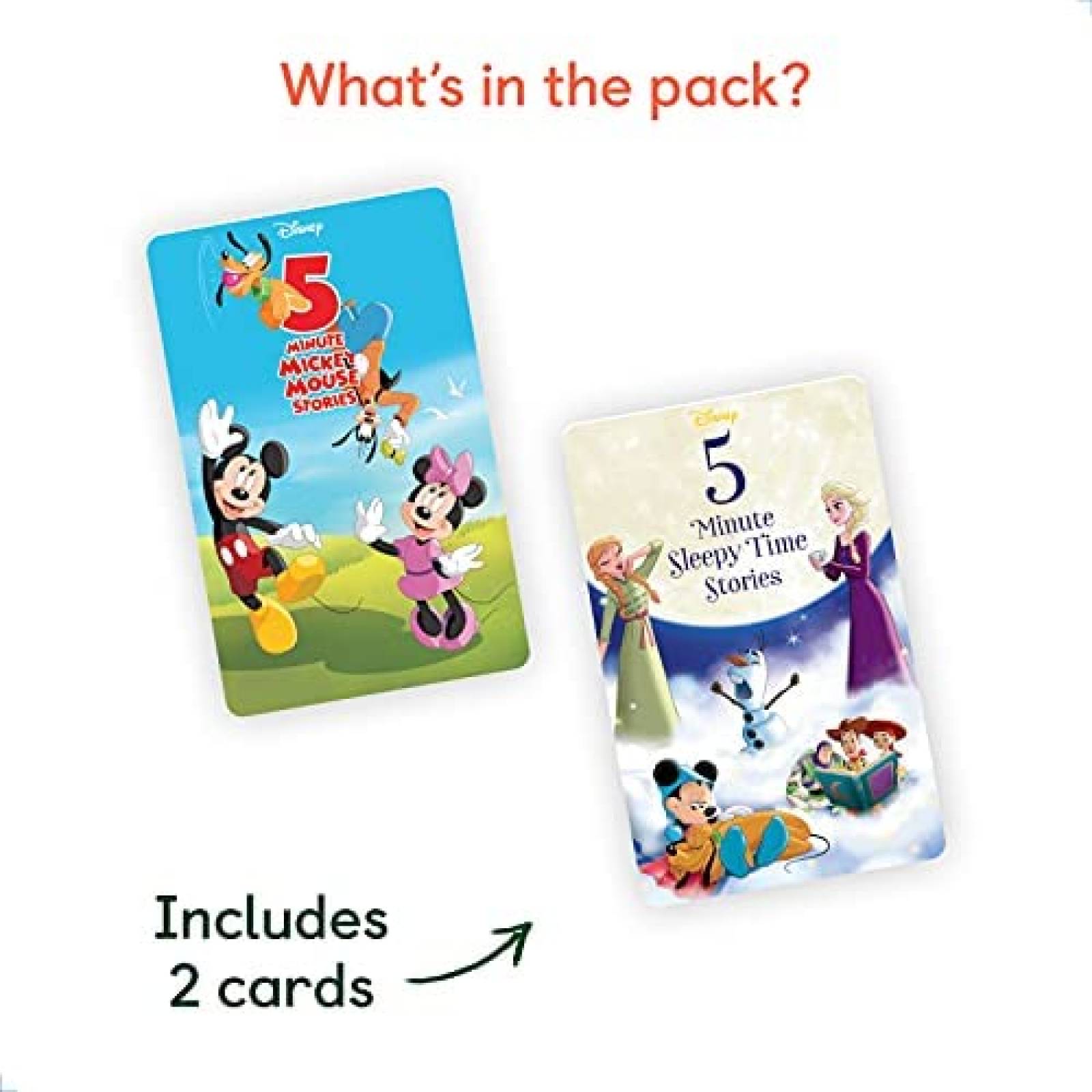 Reproductor Musica Nios Yoto Mickey Mouse 5 min Tarjetas