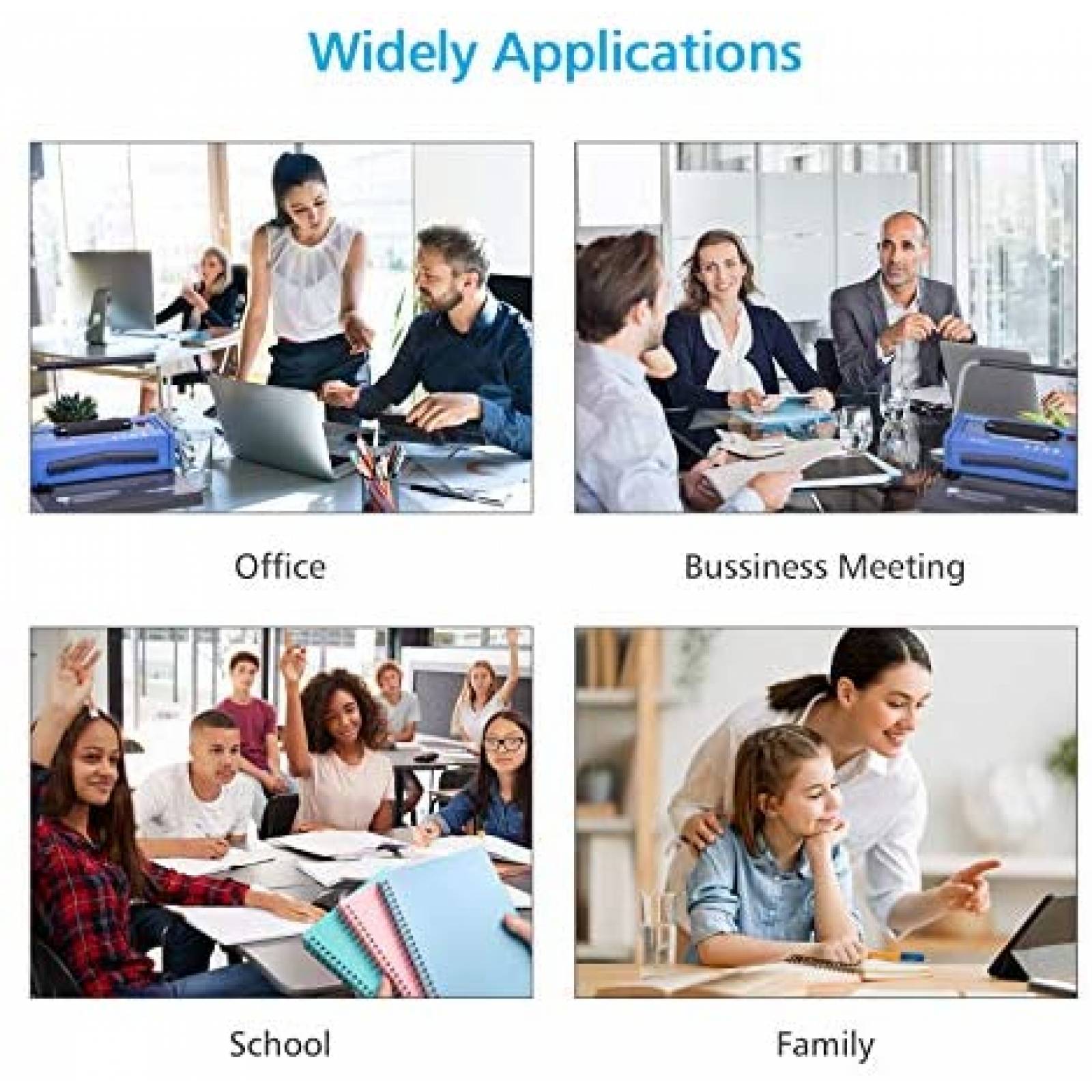 Maquina engargoladora TIANSE x100 espirales plastico -Azul