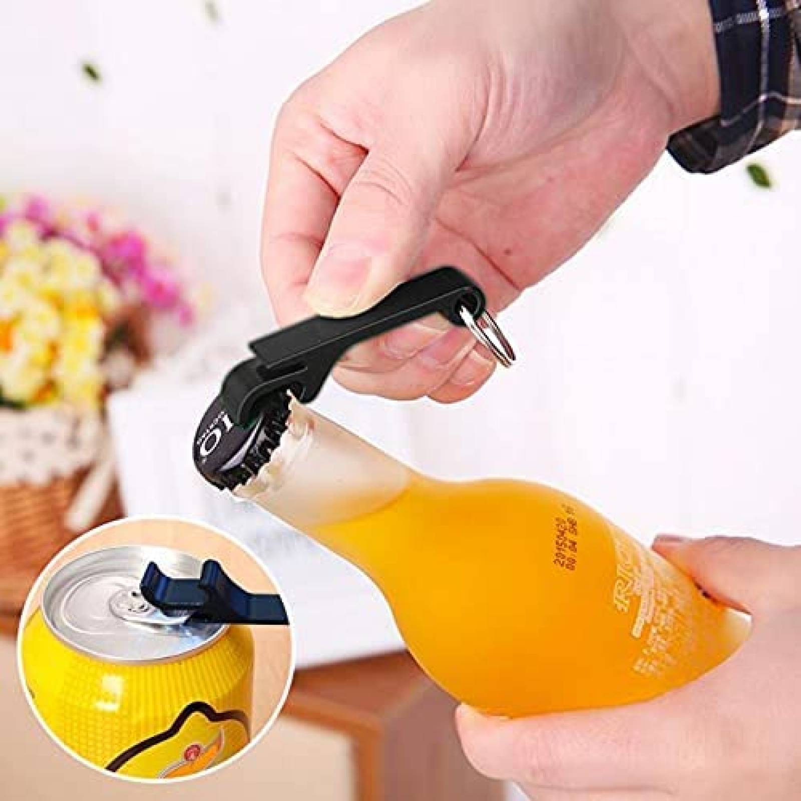 Llaveros de Defensa Personal ASOONYUM para Nio/Mujer -Negro