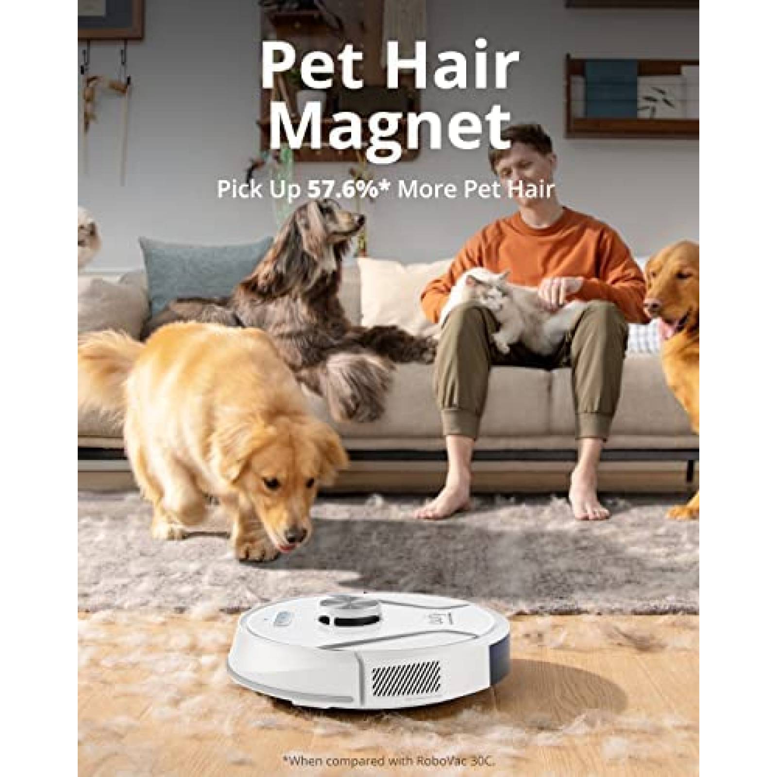 Aspiradora Eufy X8 2000Pa iPath Navegacion Laser -Blanco