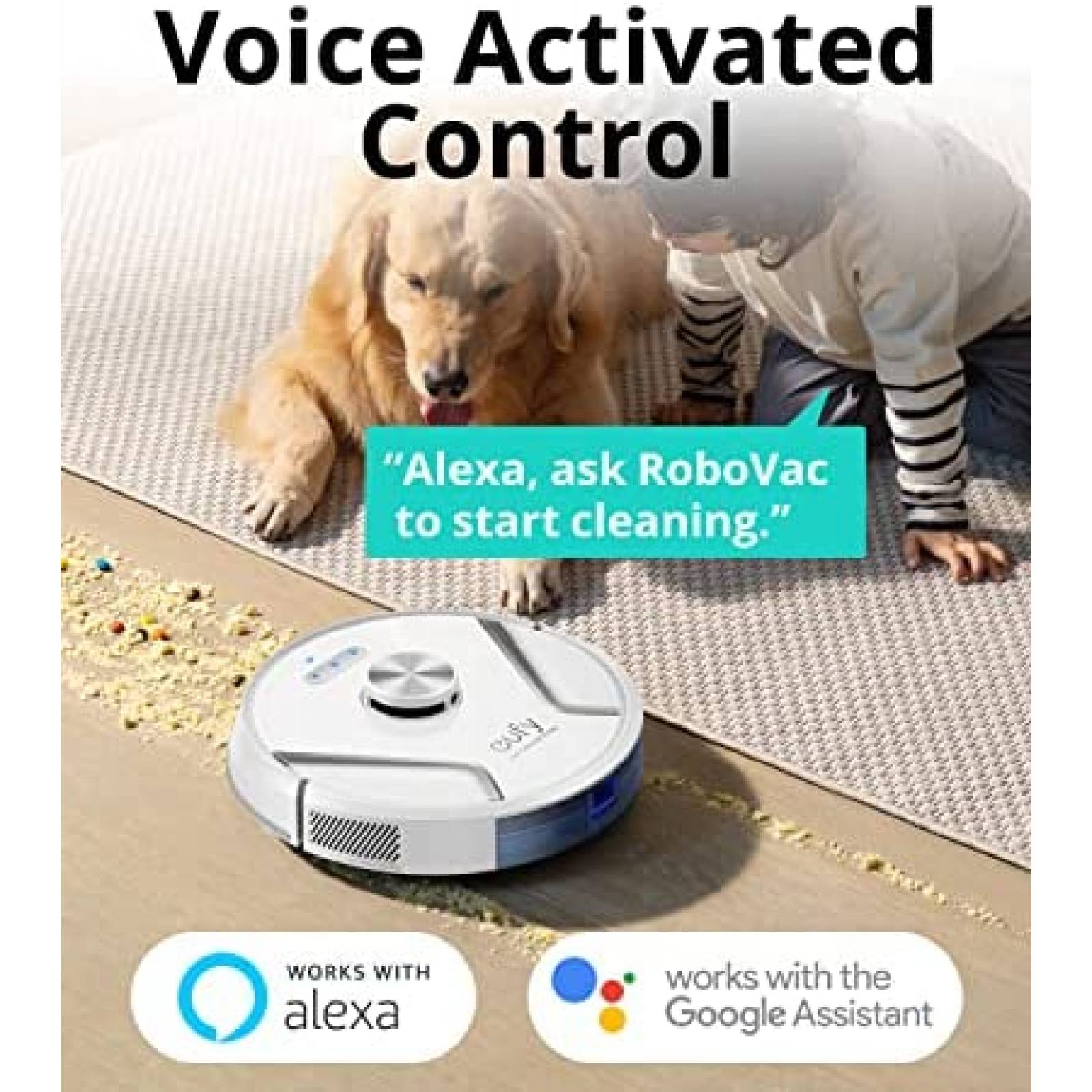 Aspiradora Eufy X8 2000Pa iPath Navegacion Laser -Blanco