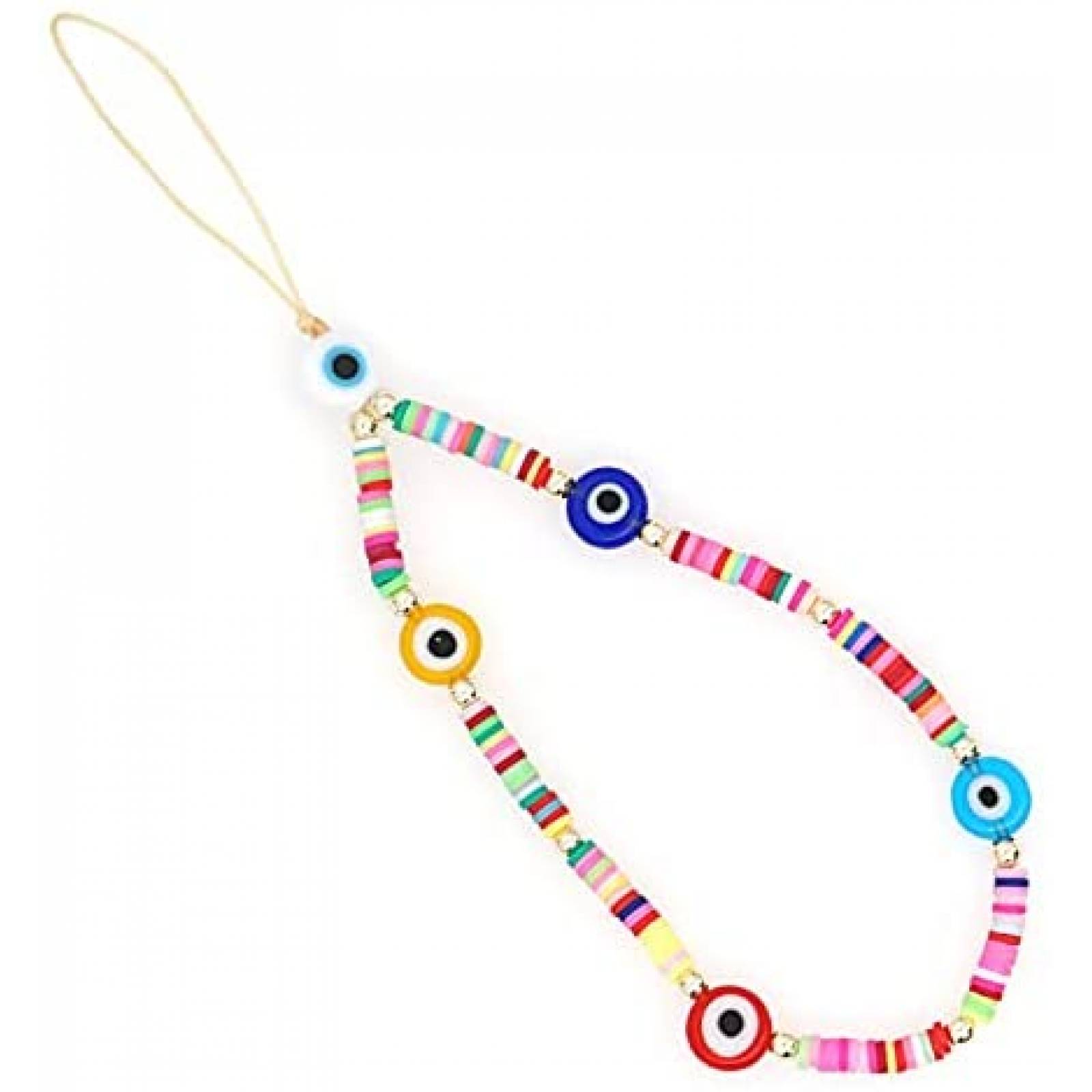 Cadena de mueca para celular Saida Evil eye Y2K -Colorido
