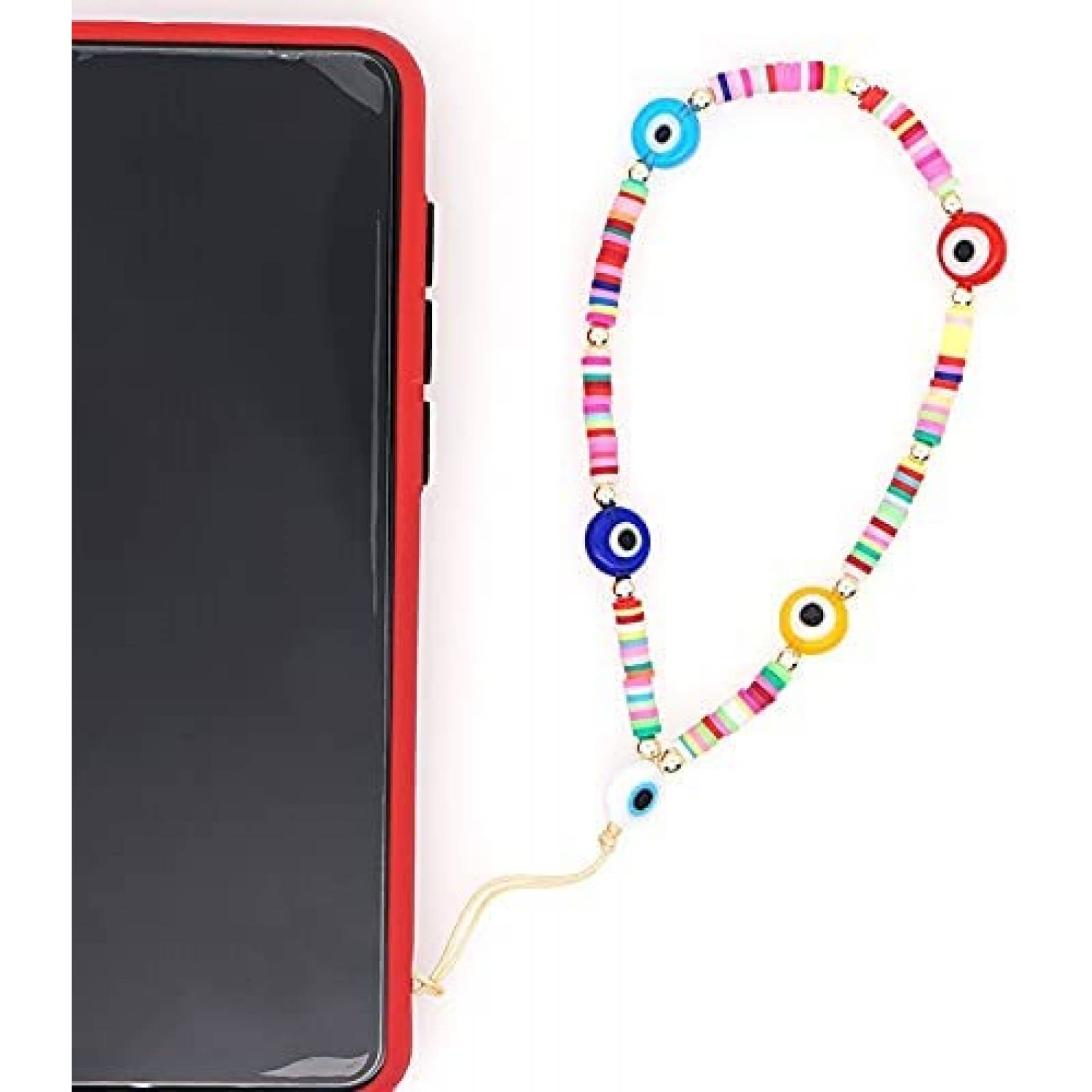 Cadena de mueca para celular Saida Evil eye Y2K -Colorido