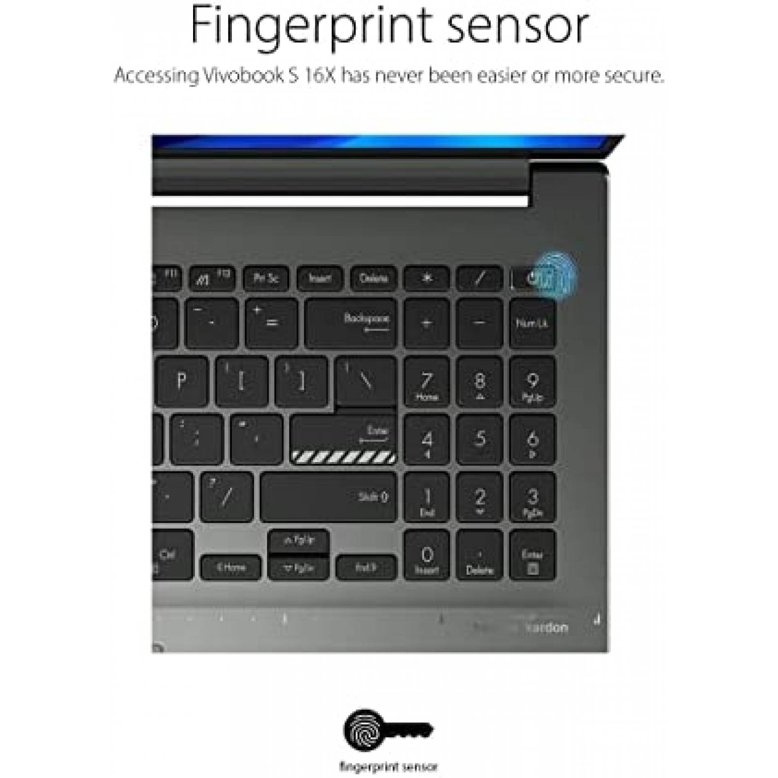 Laptop ASUS VivoBook S 16 16 Intel i5 8GB 512GB -Negro