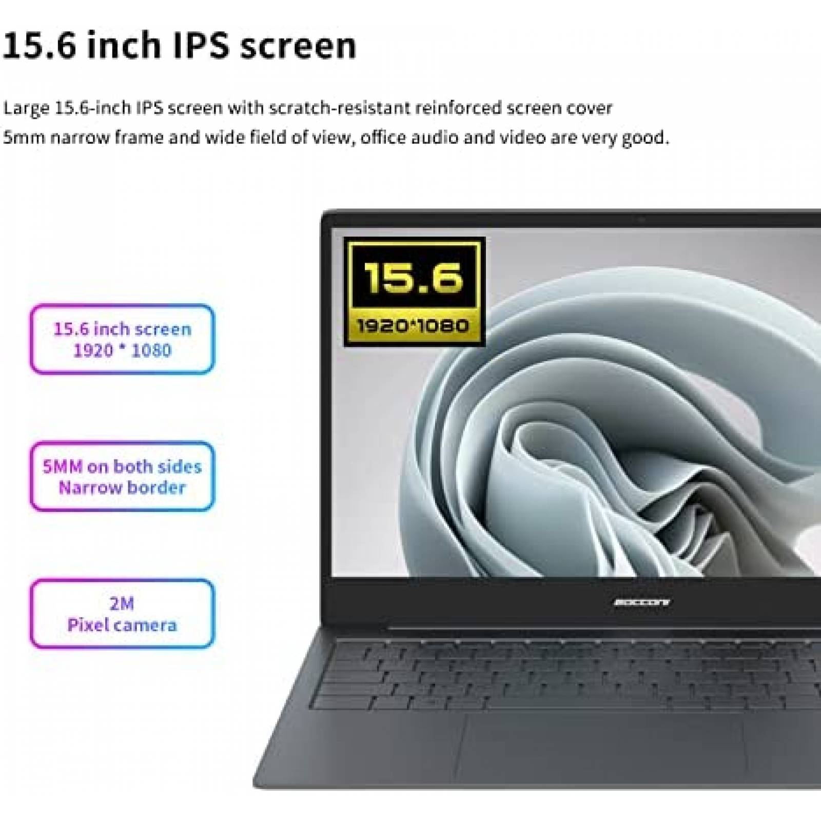 Laptop WAKST Celeron N3450 15.6'' 6GB RAM 128GB SSD W11