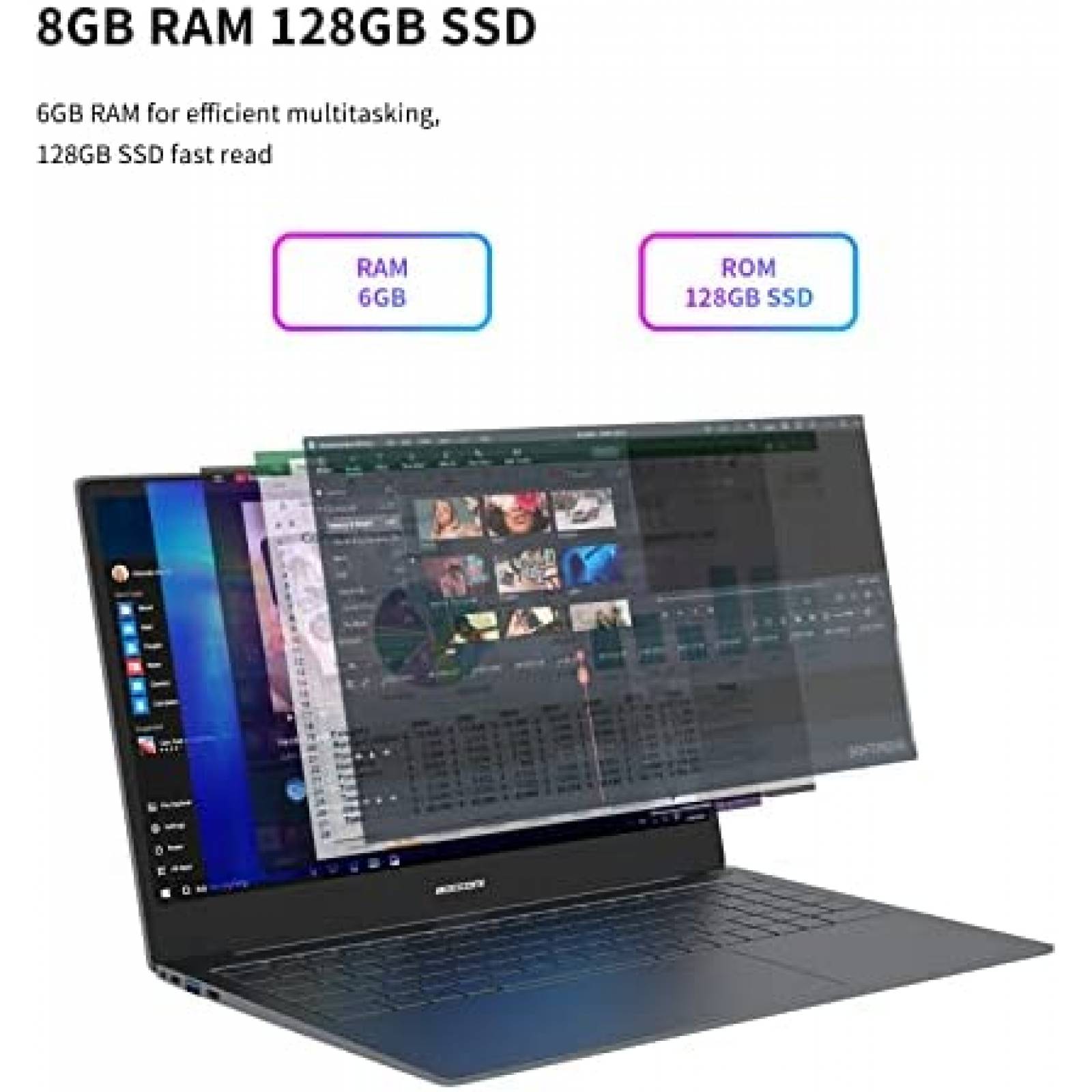 Laptop WAKST Celeron N3450 15.6'' 6GB RAM 128GB SSD W11