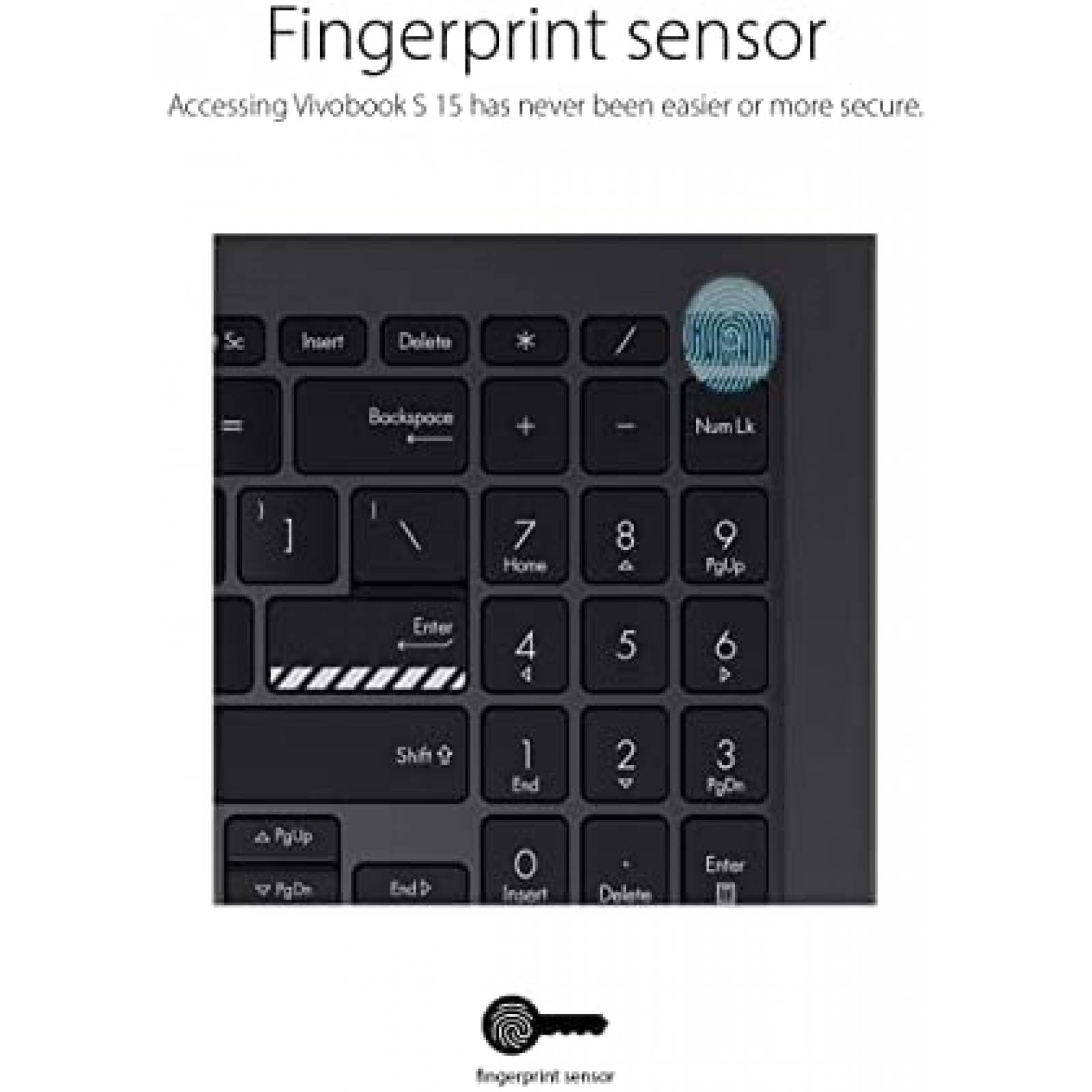 Microsoft Surface Pro Teclado Black Finger Print con Sensor de Huellas  Dactilares