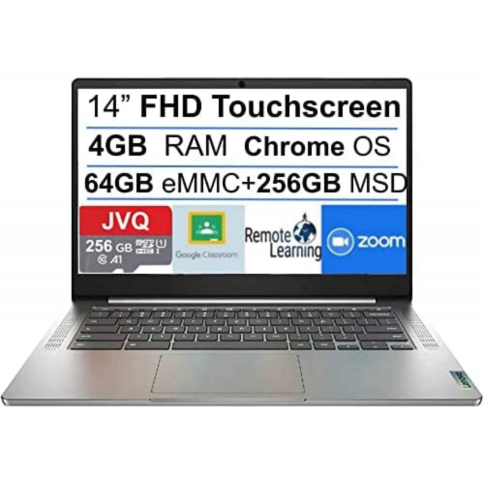 Laptop Chromebook Lenovo 3 14'' MediaTek MT8183 256GB 4GB