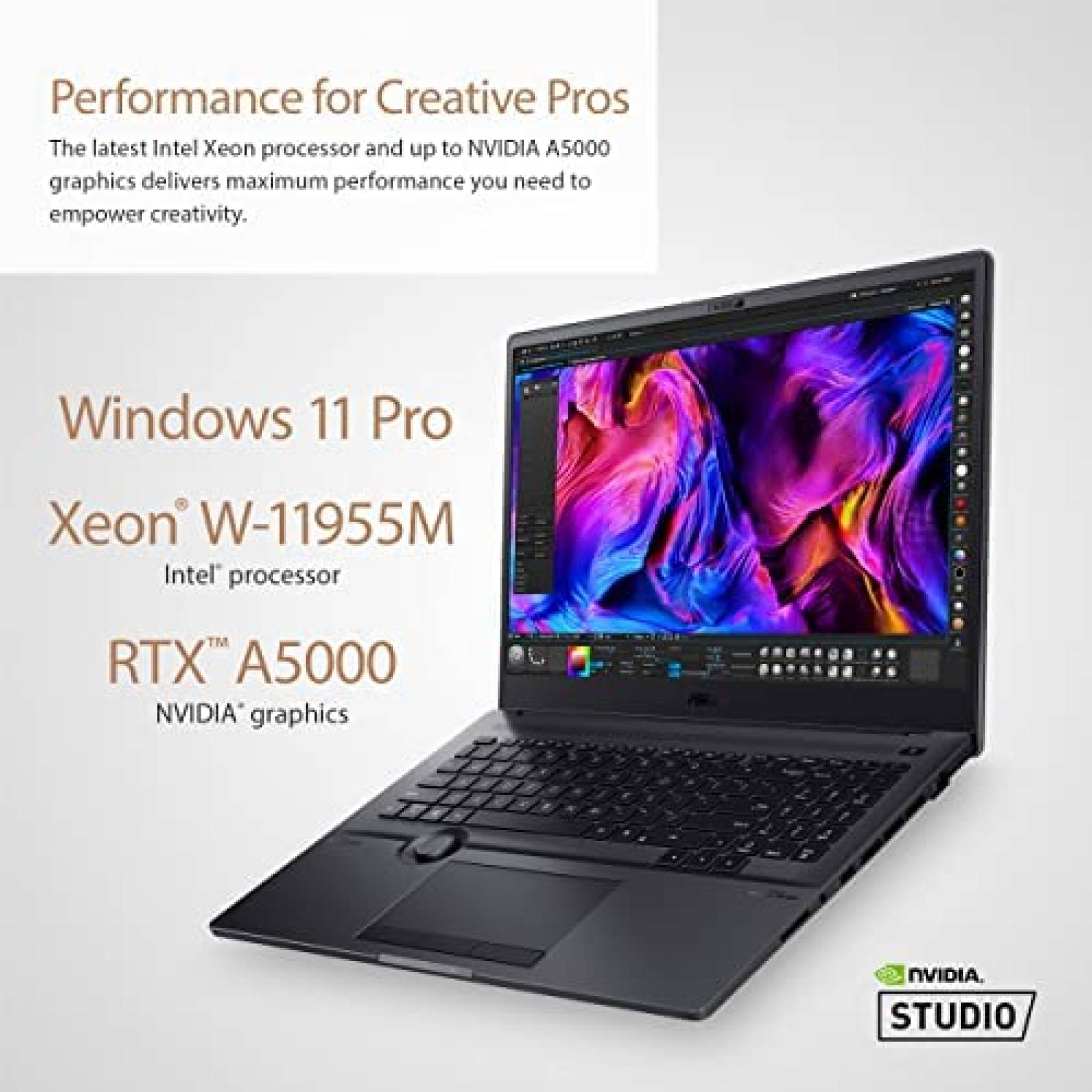 Laptop ASUS ProArt StudioBook Pro 16" Intel Xeon 64 GB 4 TB