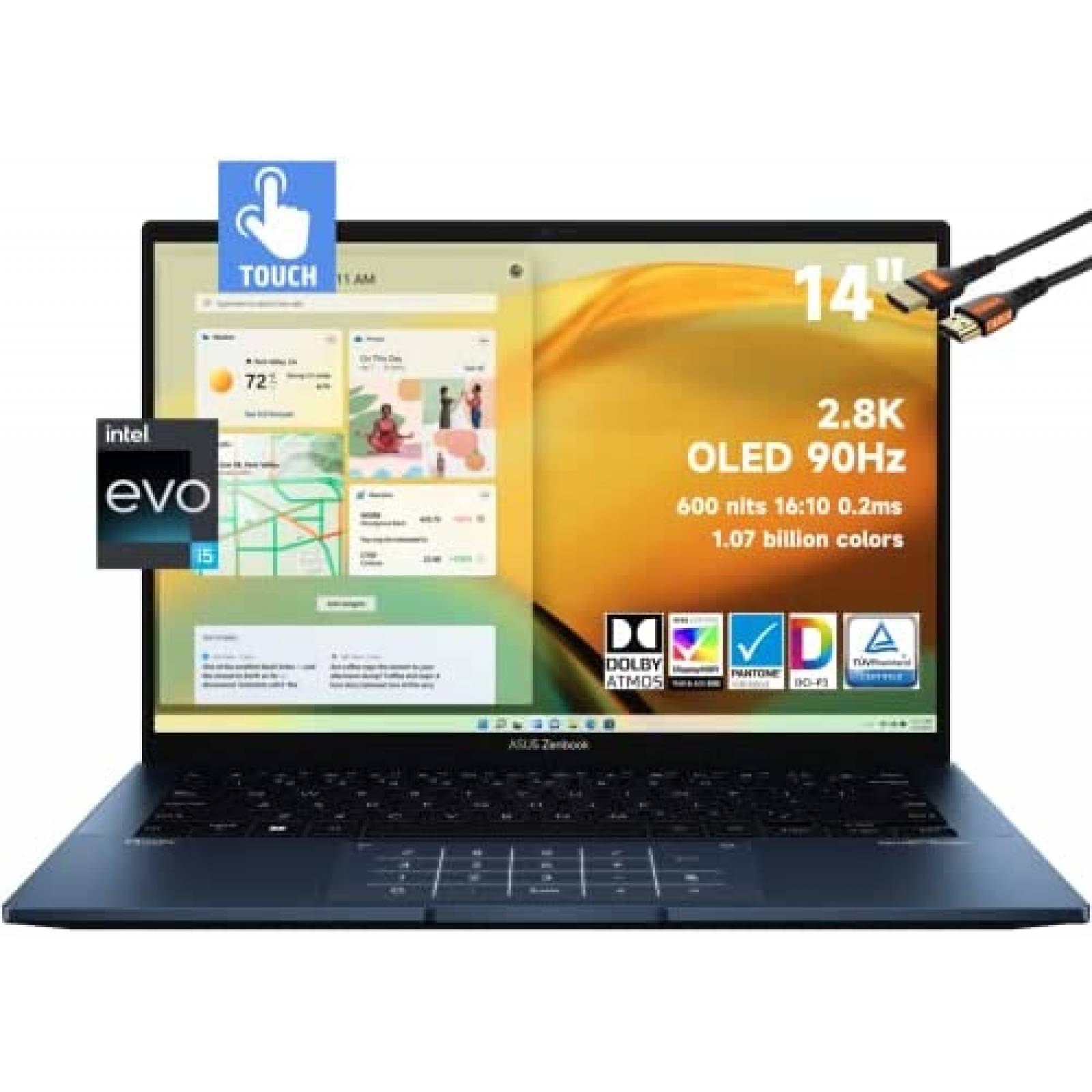 Laptop Asus Zenbook 14'' Intel Evo i5 8GB 1TB -Azul