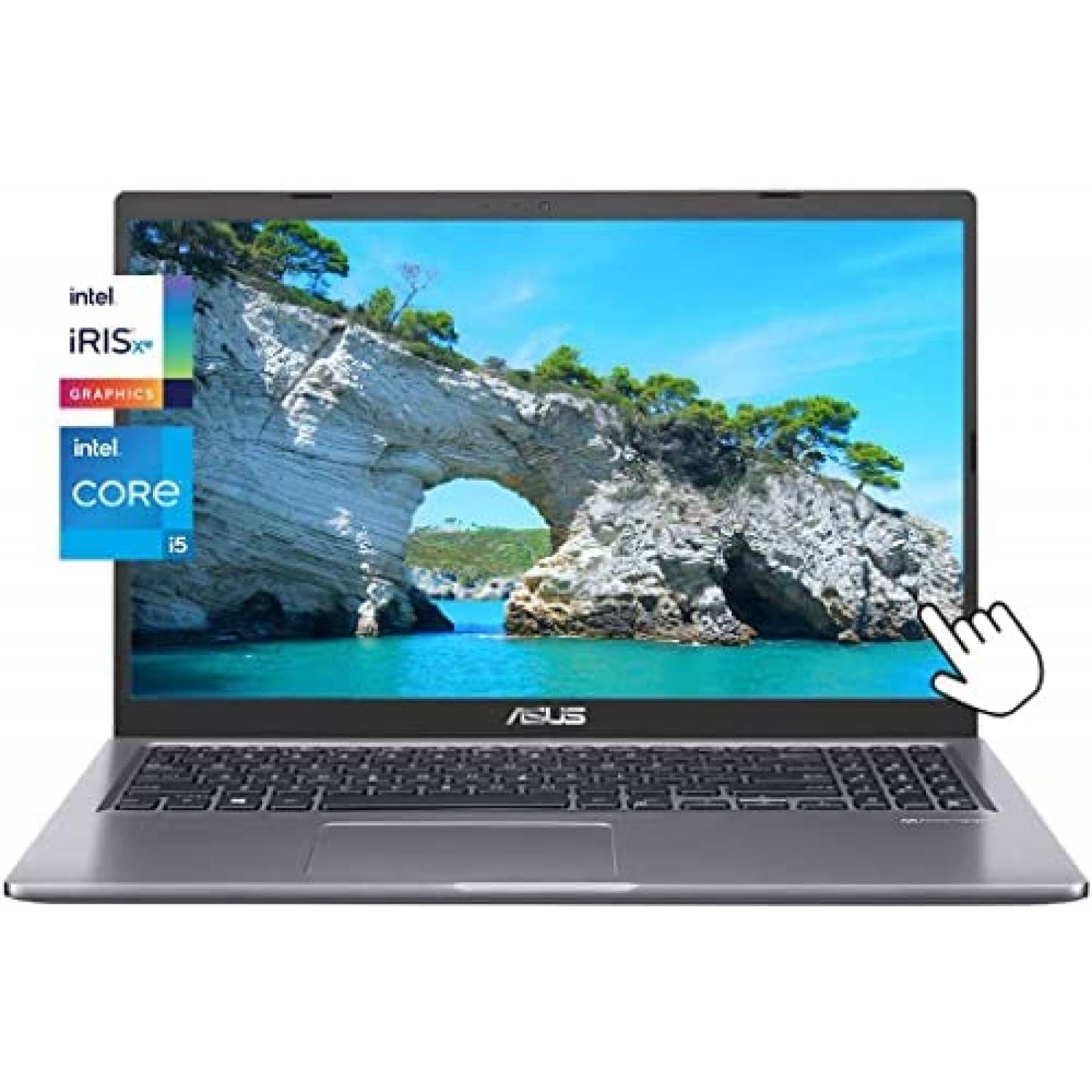 Laptop ASUS Vivobook 15.6'' i5 12GB RAM 512GB SSD W11H -Gris