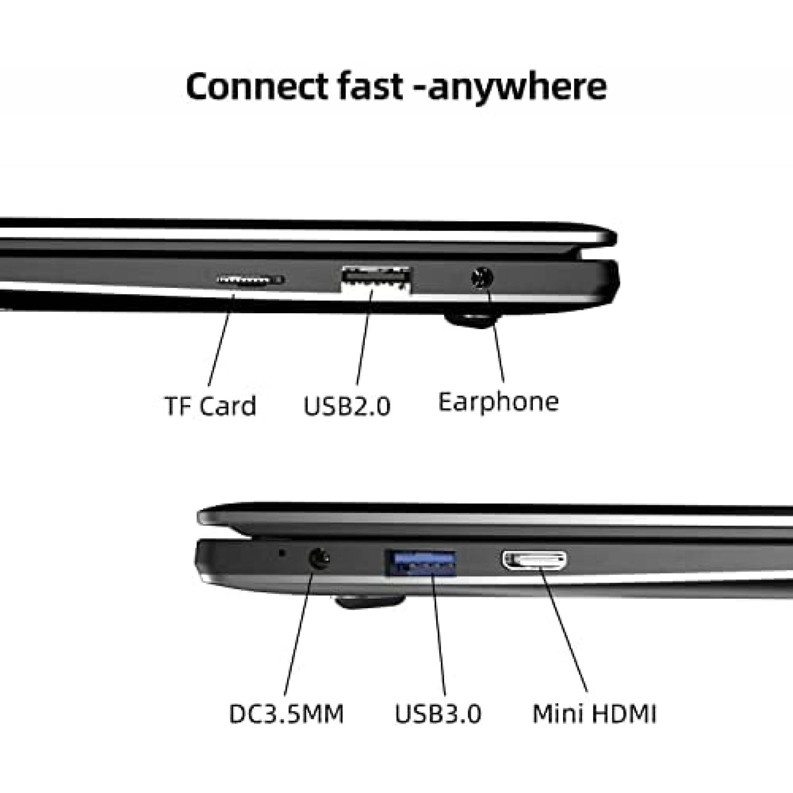 Laptop Jumper Ezbook 11.6'' Intel N3350 4GB 64GB -Negro