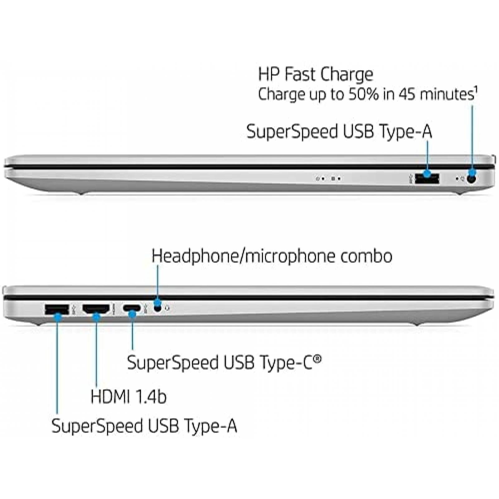 Laptop HP 17.3" Ryzen 5 5500U 16GB 1TB AMD Radeon W11H