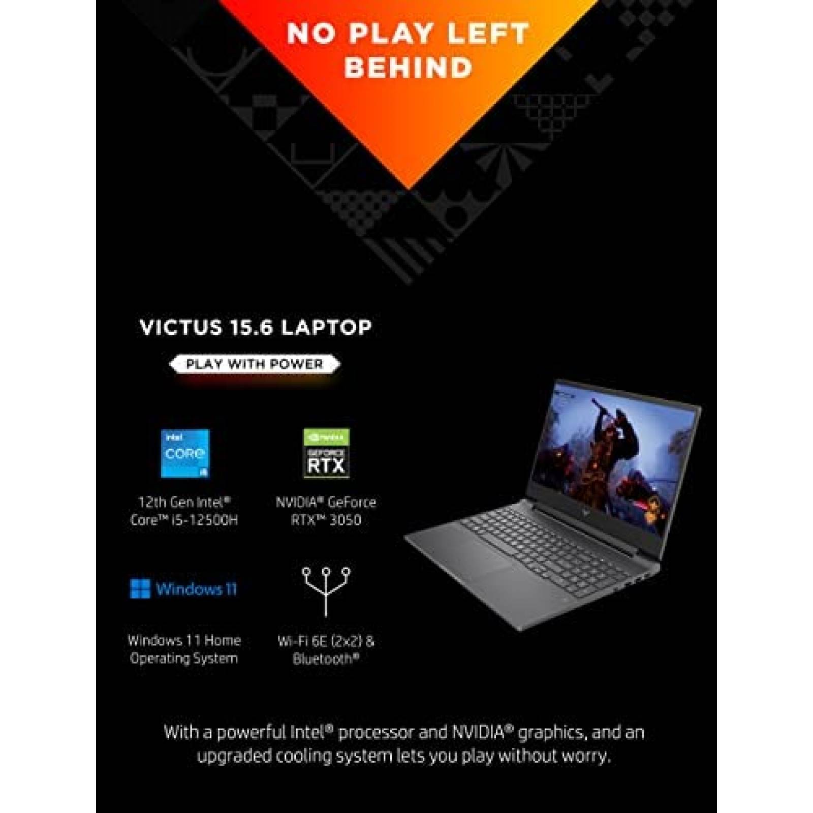Laptop Gamer HP Victus 15.6'' Intel i5 GeForce RTX 8 GB