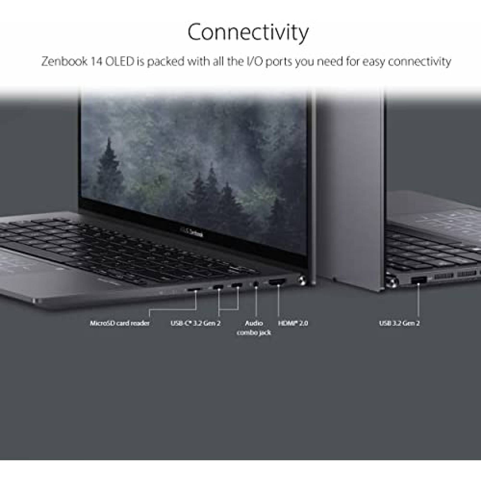 Laptop ASUS ZenBook 14'' AMD Ryzen 7 8GB 512GB -Negro