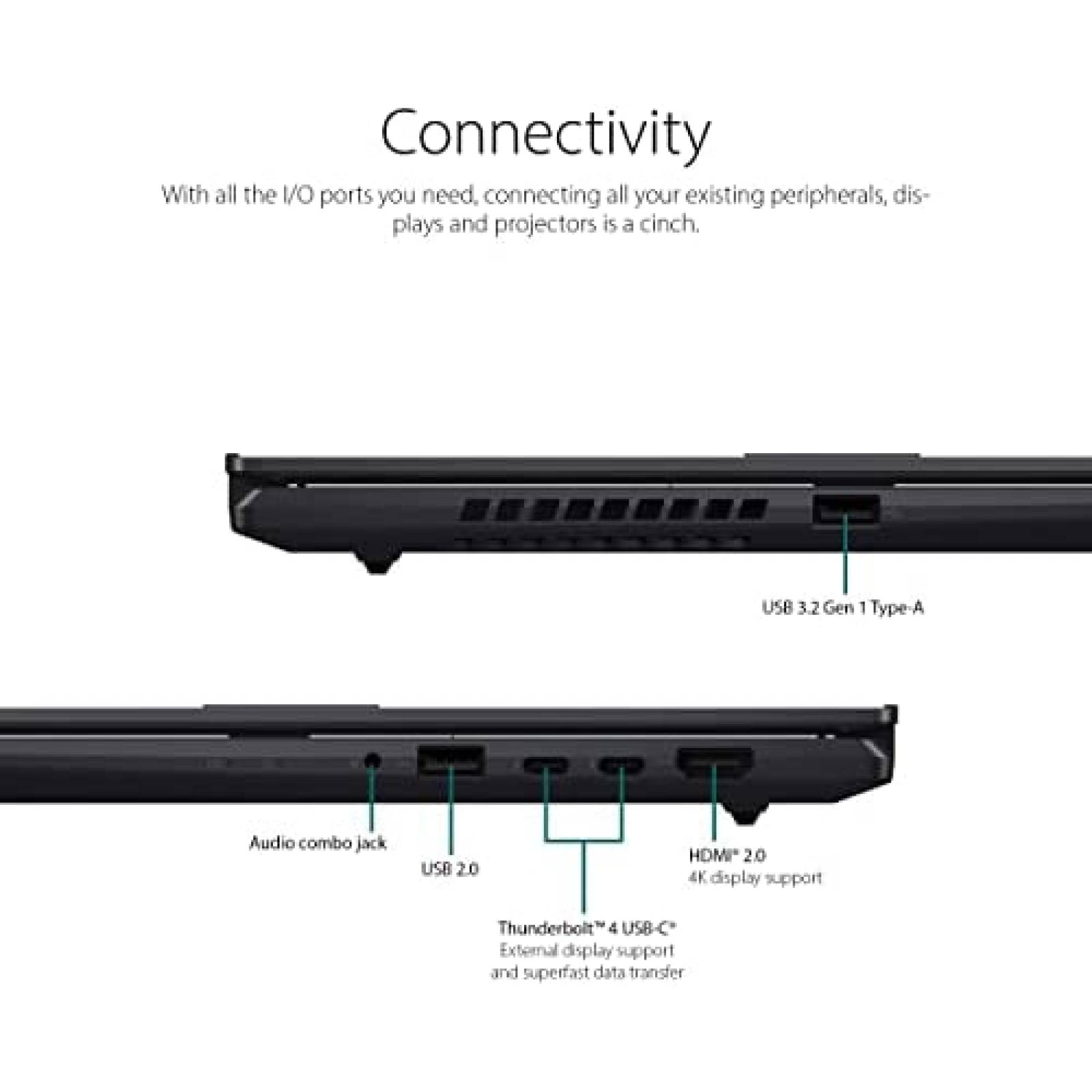Laptop ASUS VivoBook S 15 15.6 Intel i7 16GB 512GB -Negro